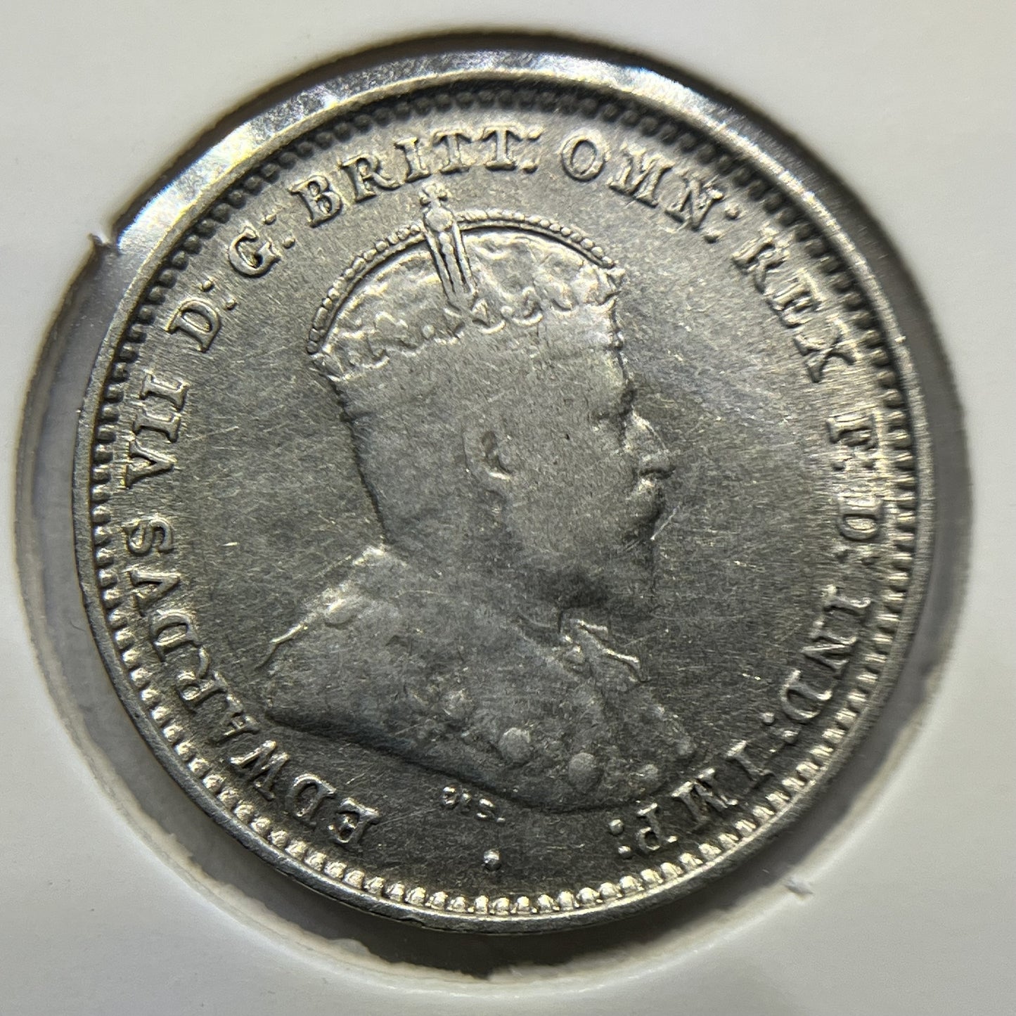 1910 Threepence Coin - Very Fine - Silver Predecimal Edward VII