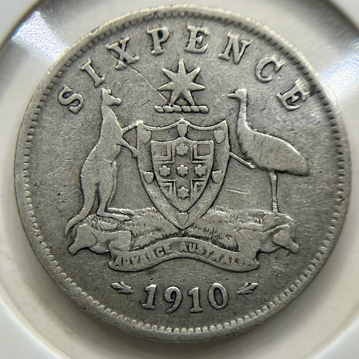 1910 Sixpence Coin - Very Fine - Silver Predecimal Edward VII