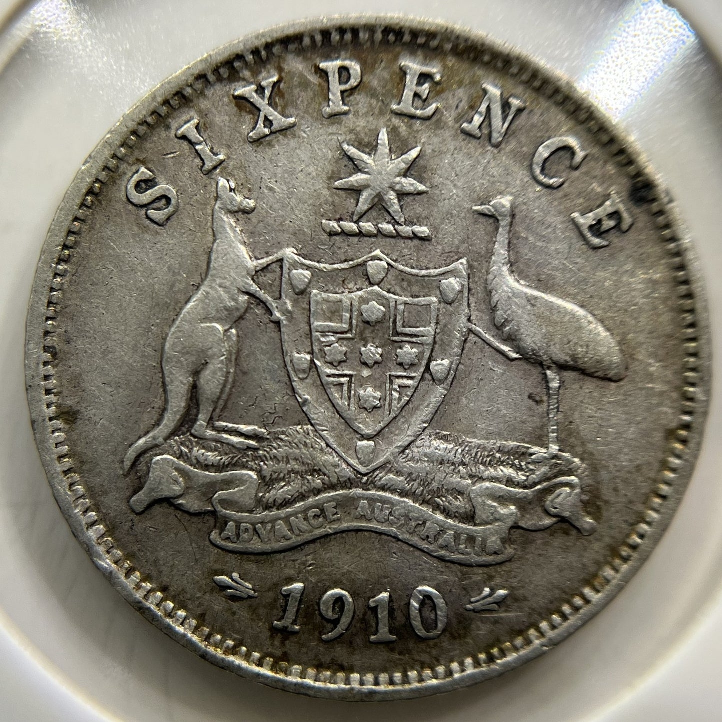 1910 Sixpence Coin - Very Fine - Silver Edward VII