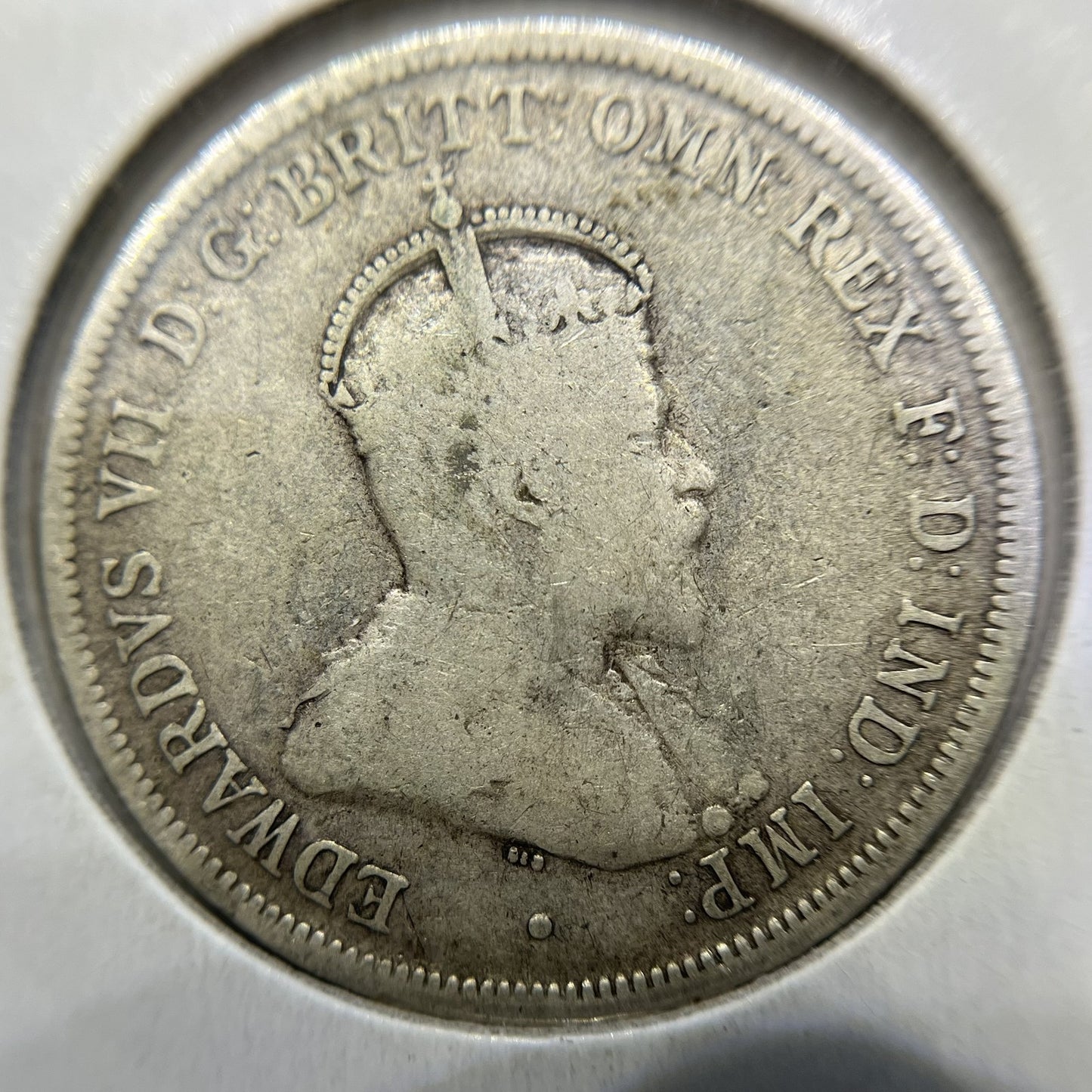 1910 Florin Coin - Fine - King Edward VII Predecimal Silver