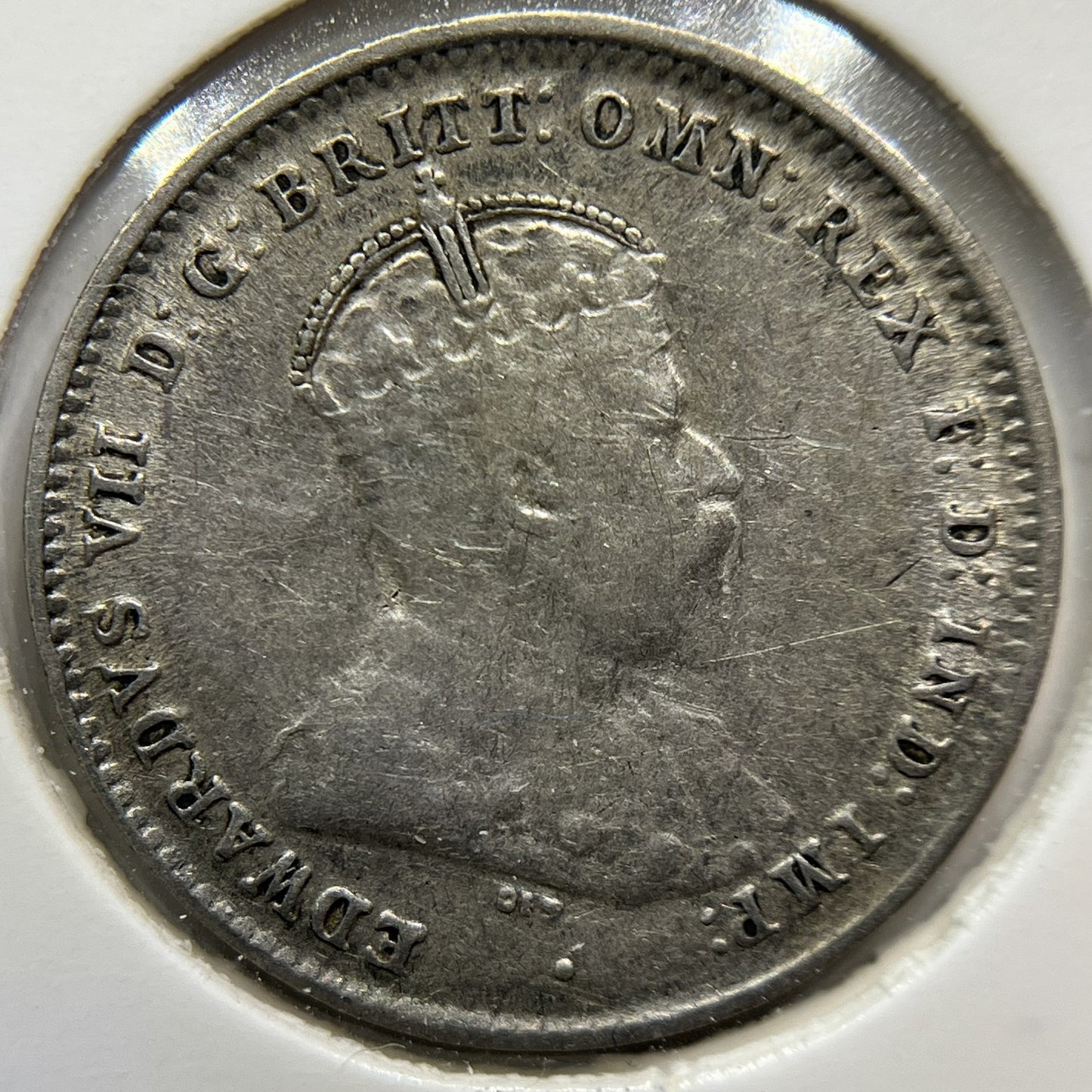 1910 Threepence Coin - Very Fine - Silver Edward VI First Year of Issue