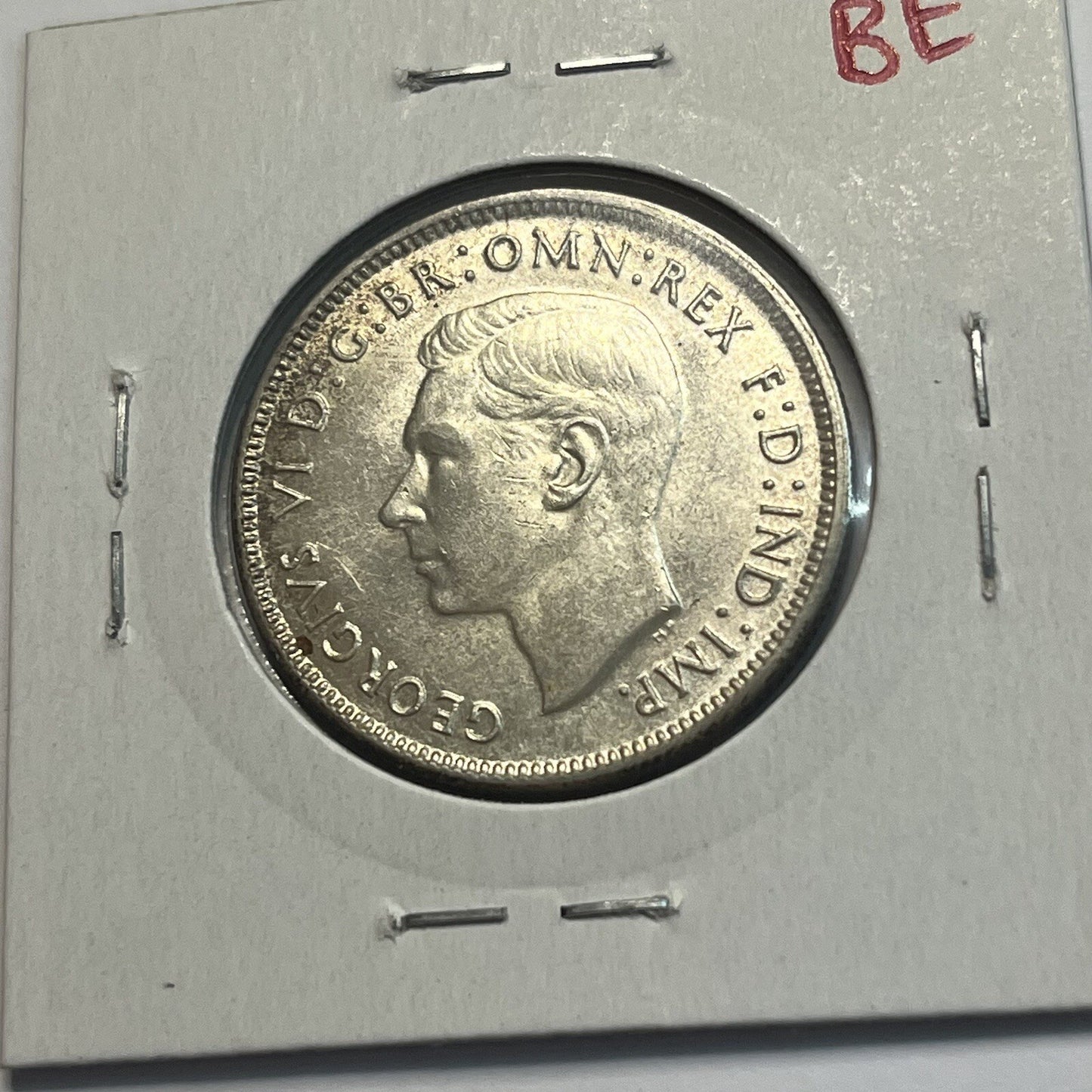1943 s Florin Coin - almost Uncirculated - George VI Silver Predecimal