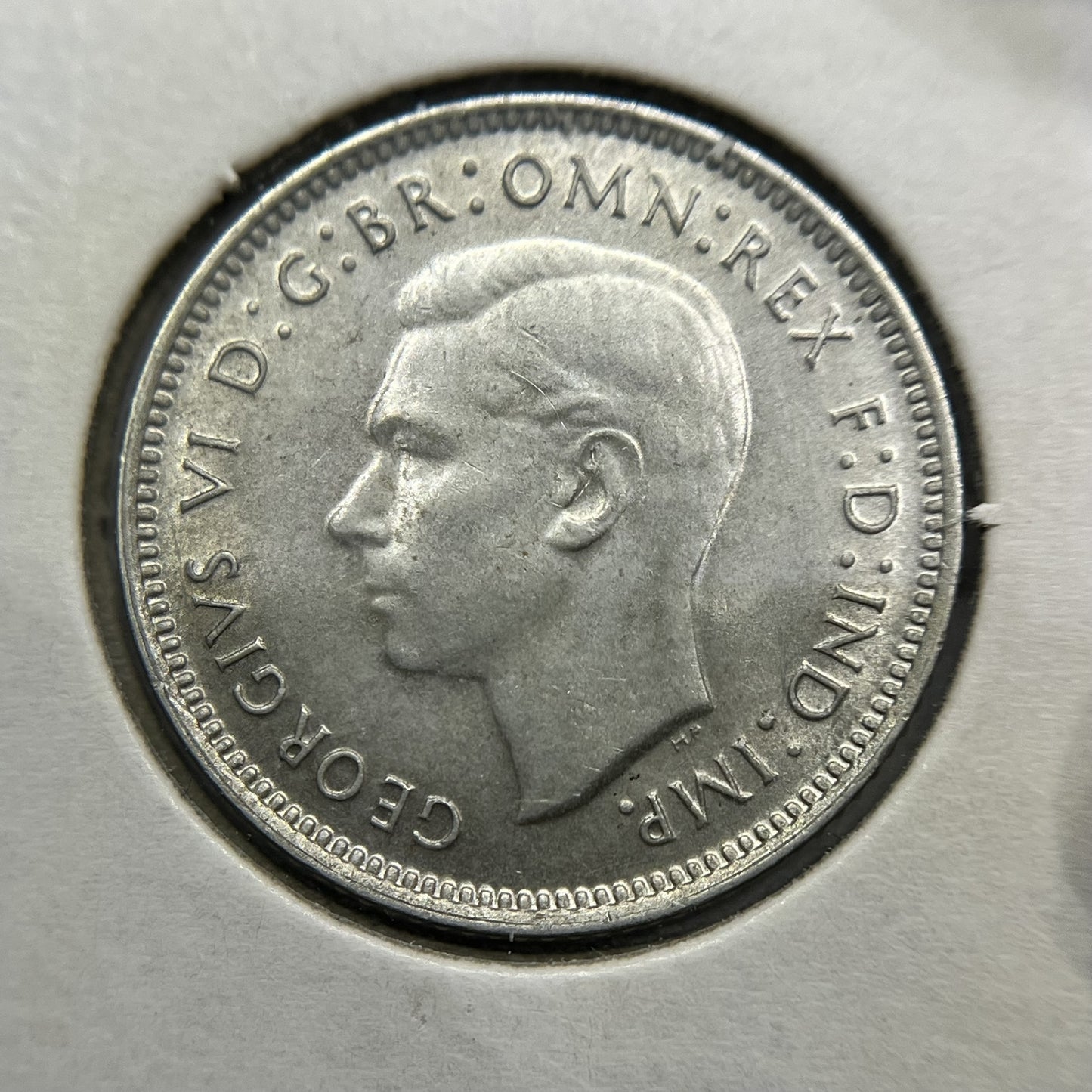1942 Sixpence Coin - Extremely Fine - George VI Silver Predecimal