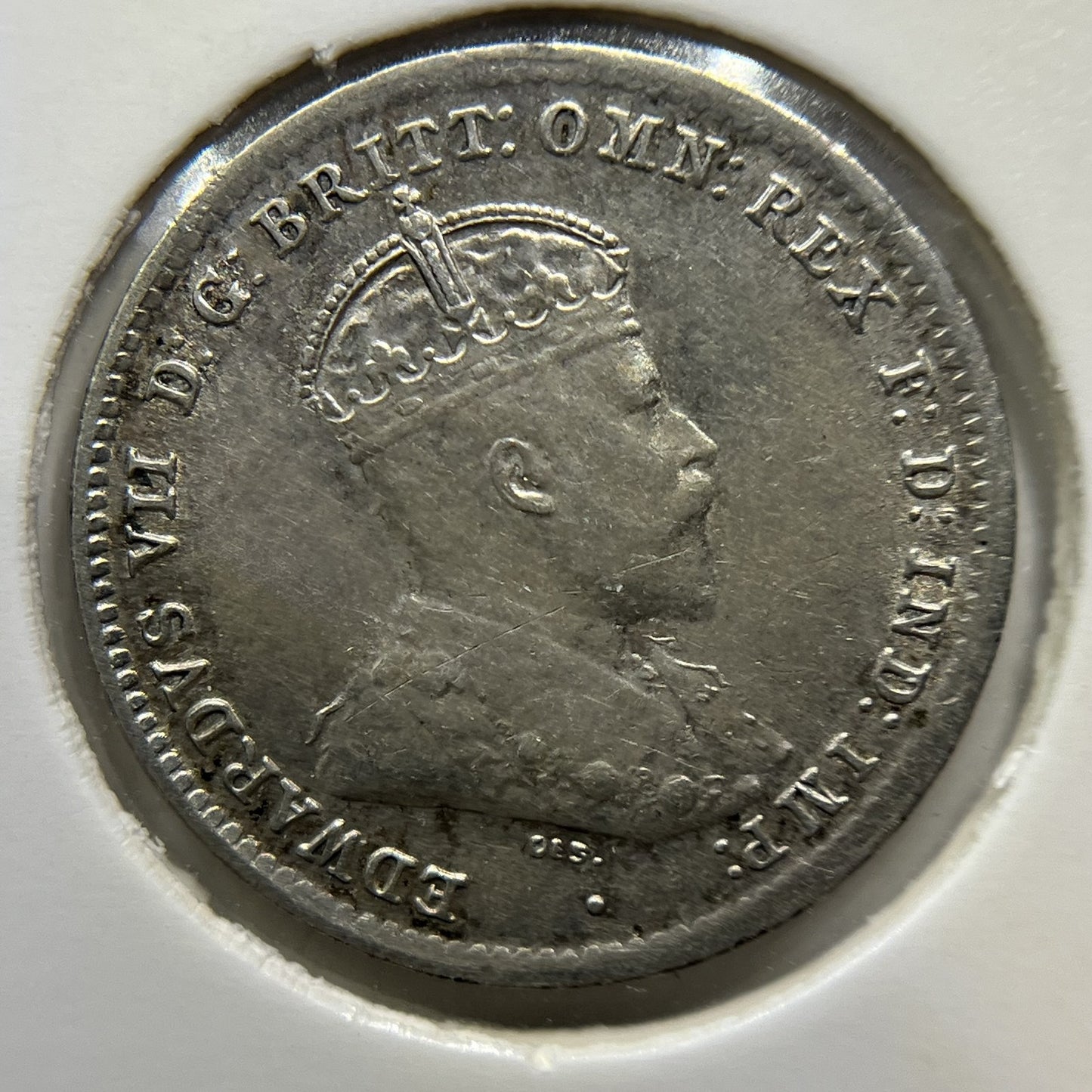 1910 Threepence Coin - Extremely Fine - Silver Edward VI
