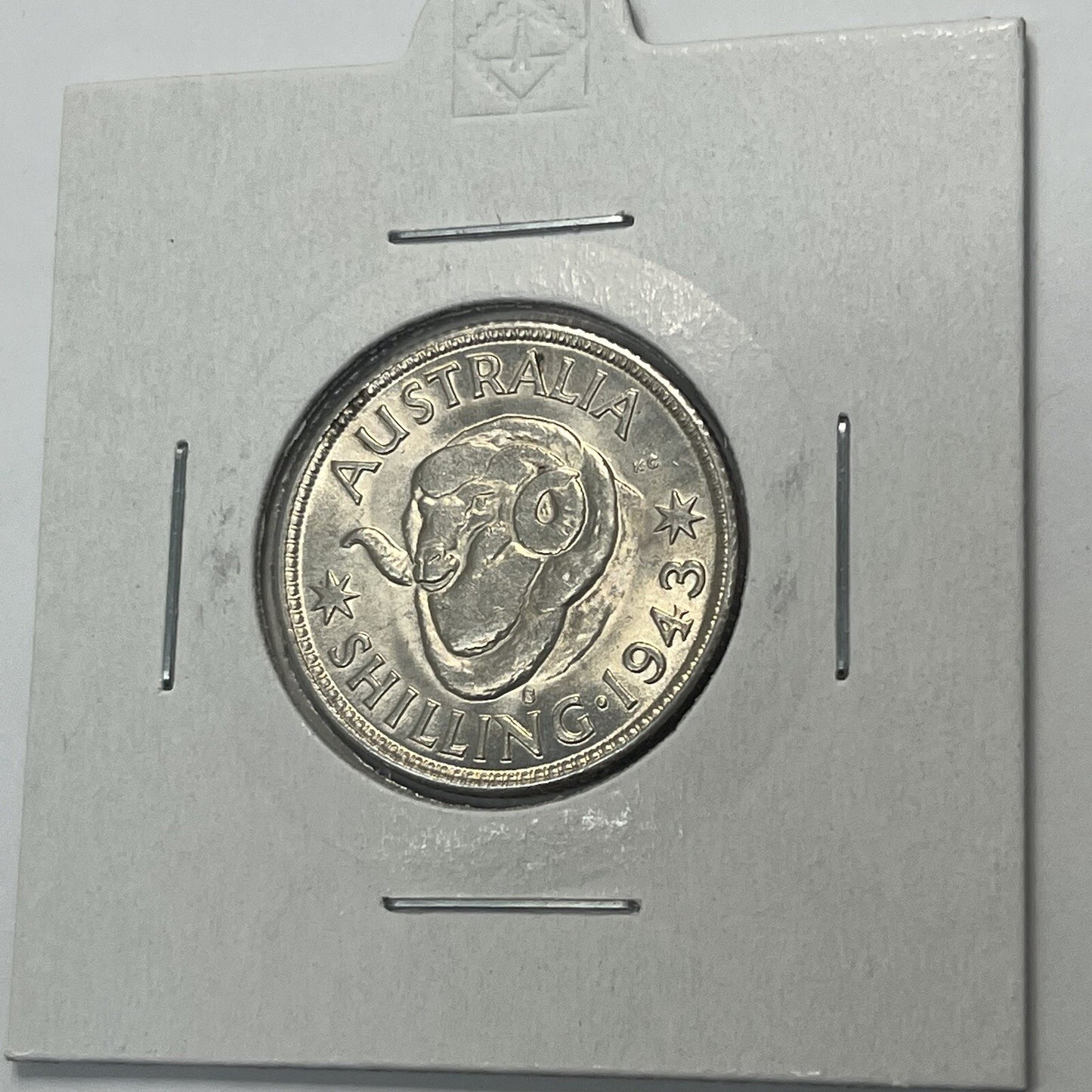 1943 s Shilling Coin - Choice Uncirculated ChUNC - Silver Predecimal George VI