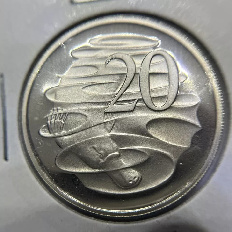 1987 Twenty 20 Cent Coin - Ex Proof Set - Elizabeth II in 2x2