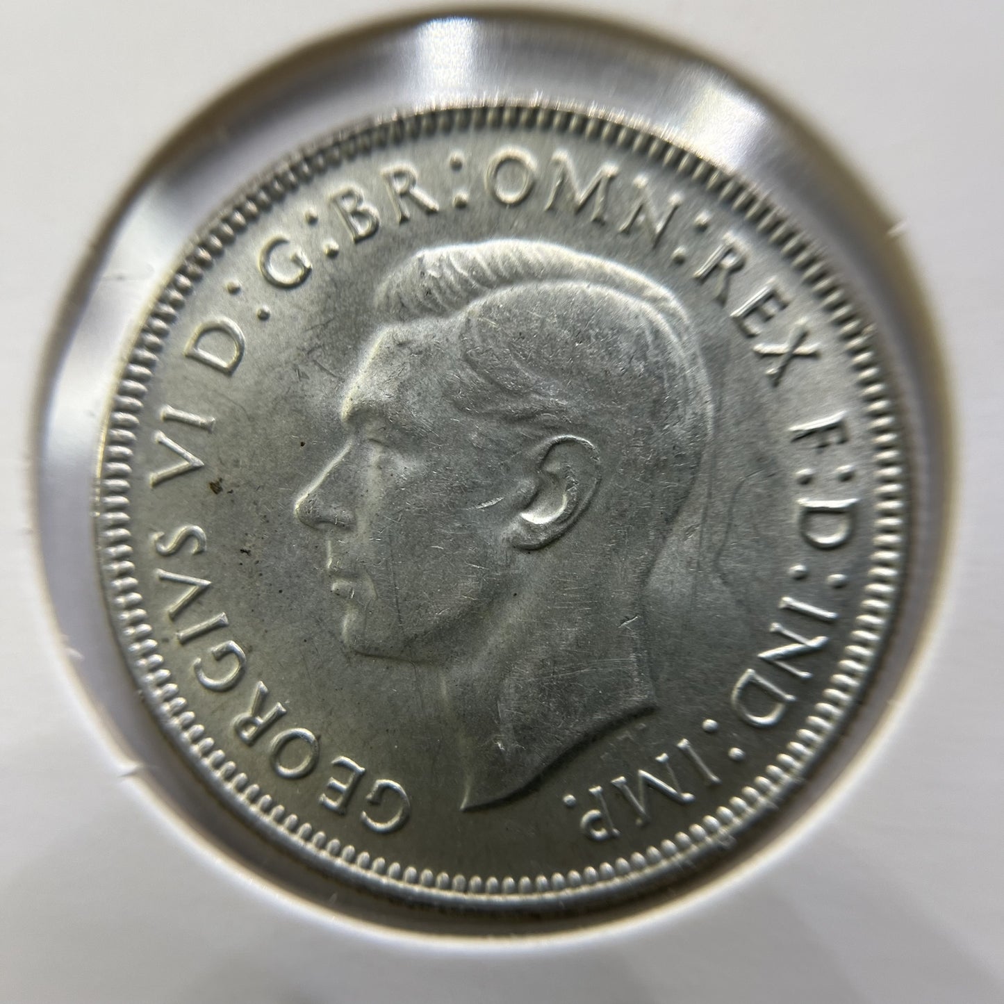 1943 Florin Coin - Choice Uncirculated - George VI Silver Predecimal