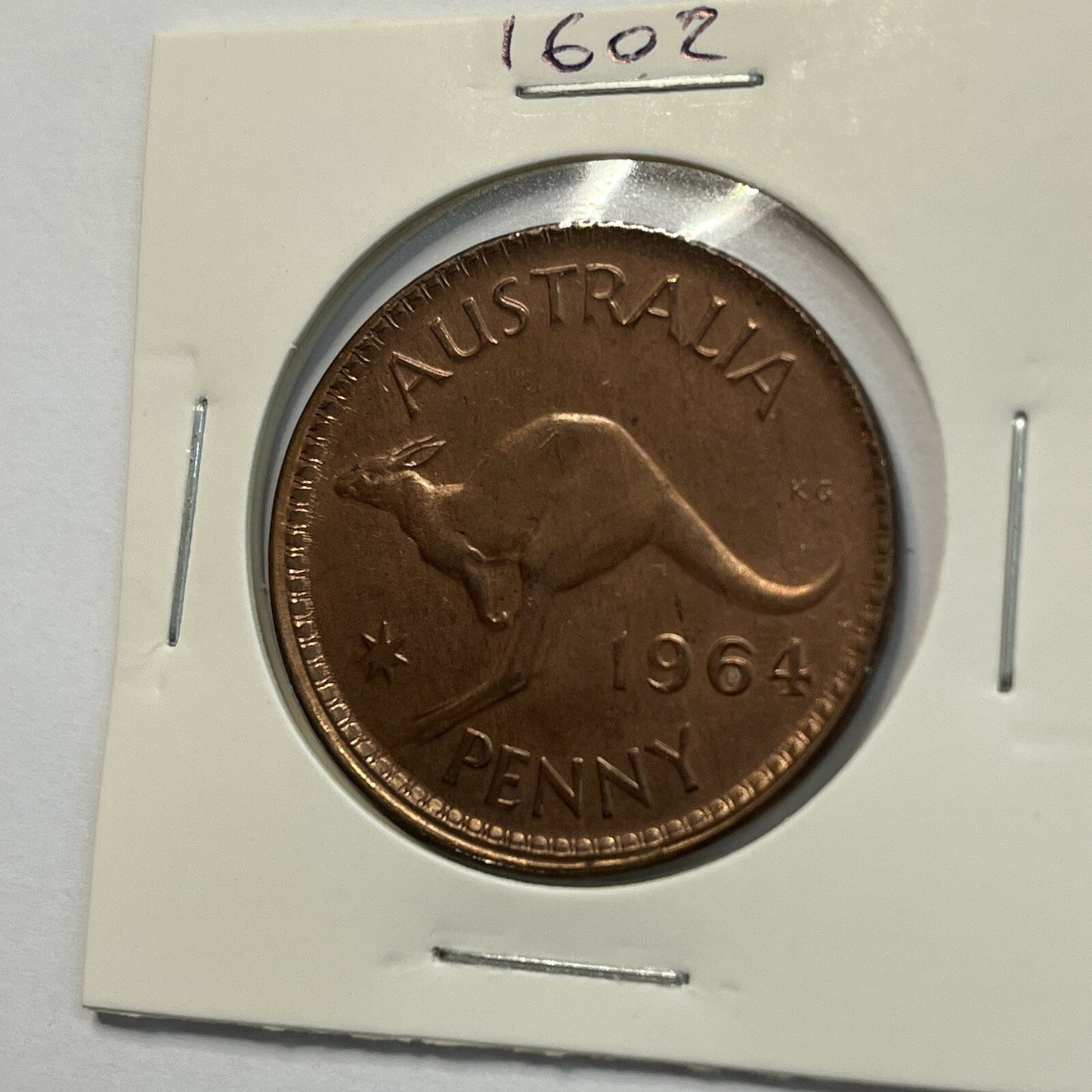 1964 Penny Coin - Struck Out of Collar Misstrike Error Lip - Scarce Predecimal