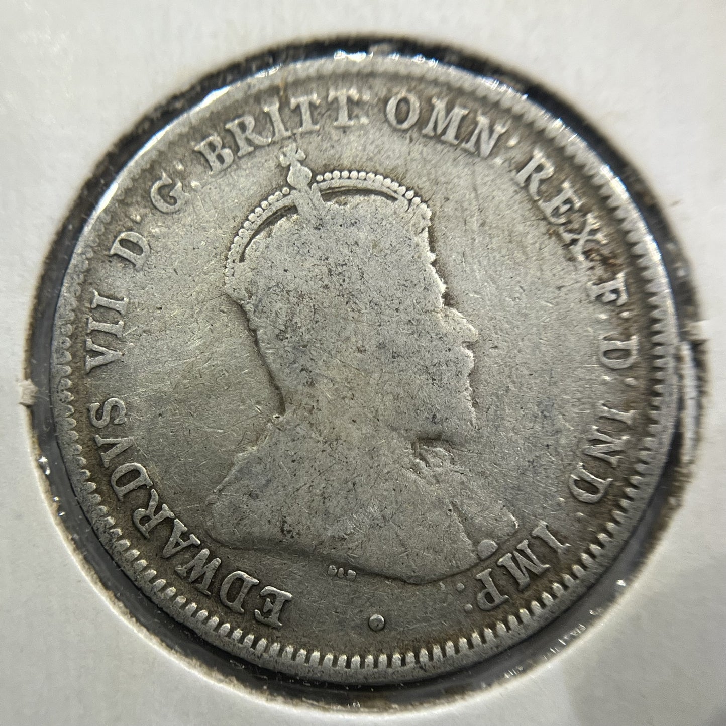 1910 Shilling Coin - Very Good - Edward VII Silver Predecimal First Year