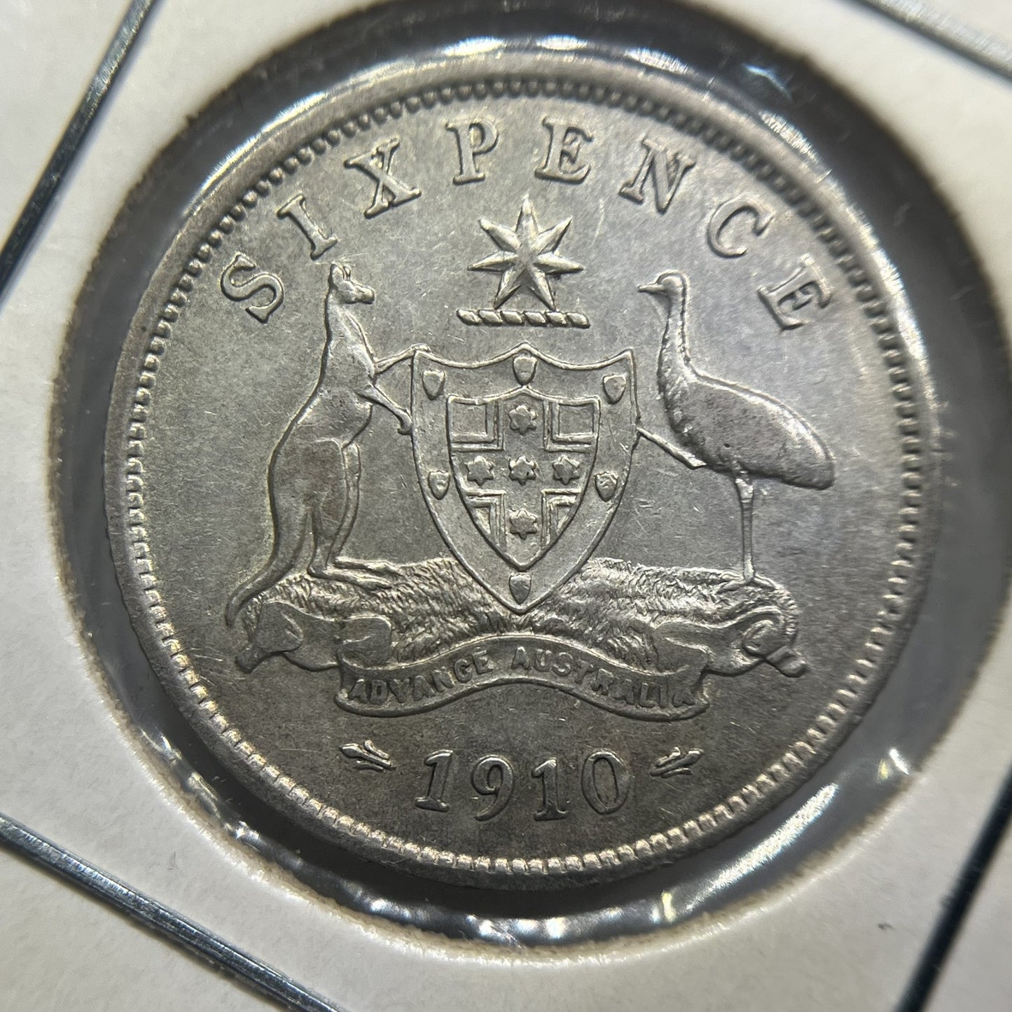 1910 Sixpence Coin - Very Fine - Silver Predecimal Edward VII