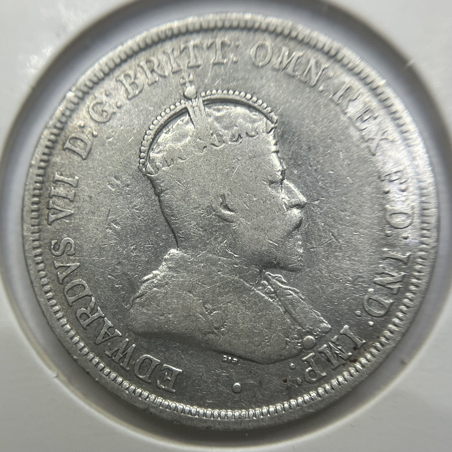 1910 Florin Coin - Very Fine - Edward VII Silver Predecimal First Year