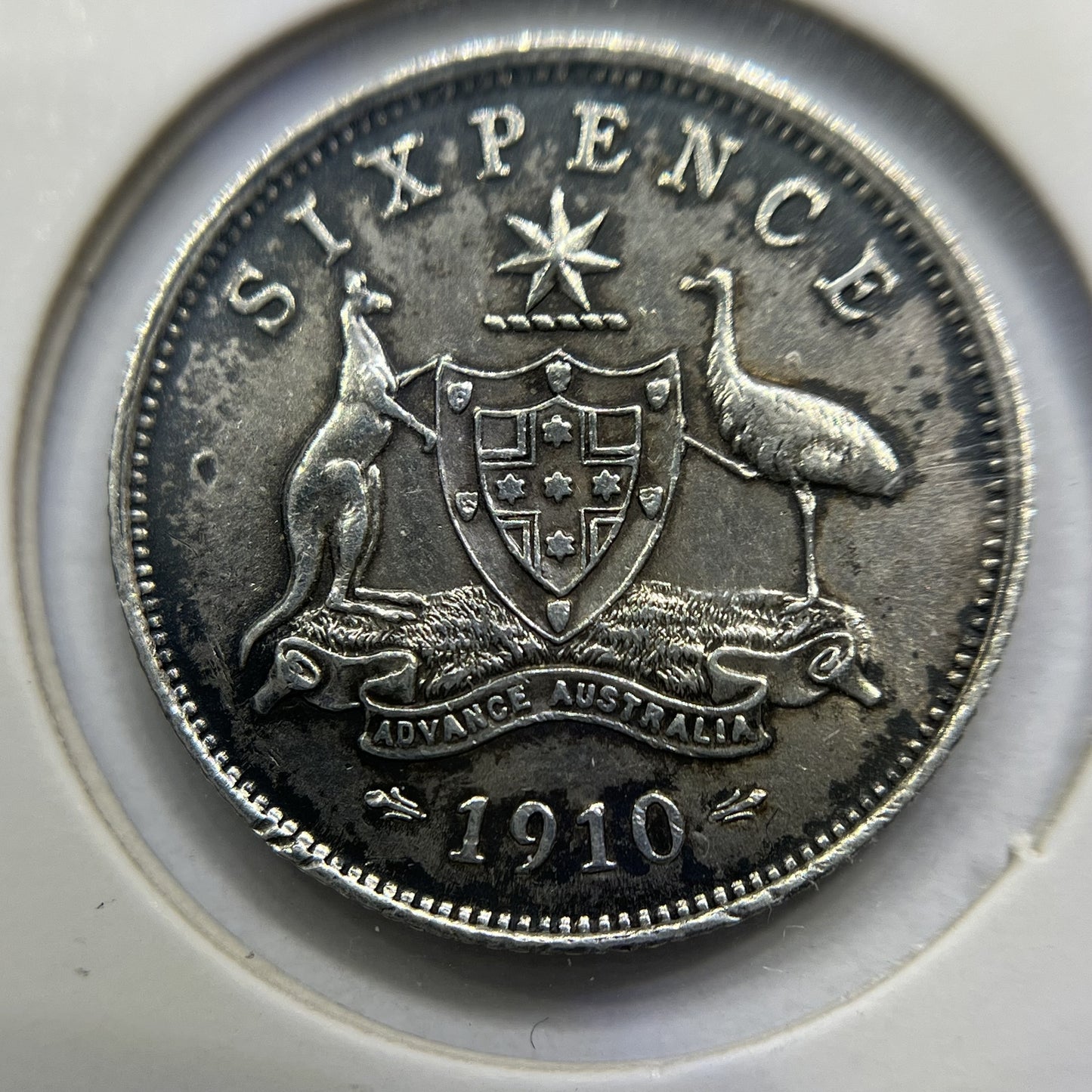 1910 Sixpence Coin - Extremely Fine Polished - Edward VII Silver Predecimal