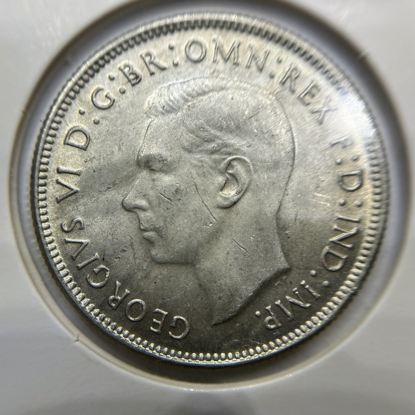 1943 Florin Coin - good Extremely Fine - George VI Silver Predecimal