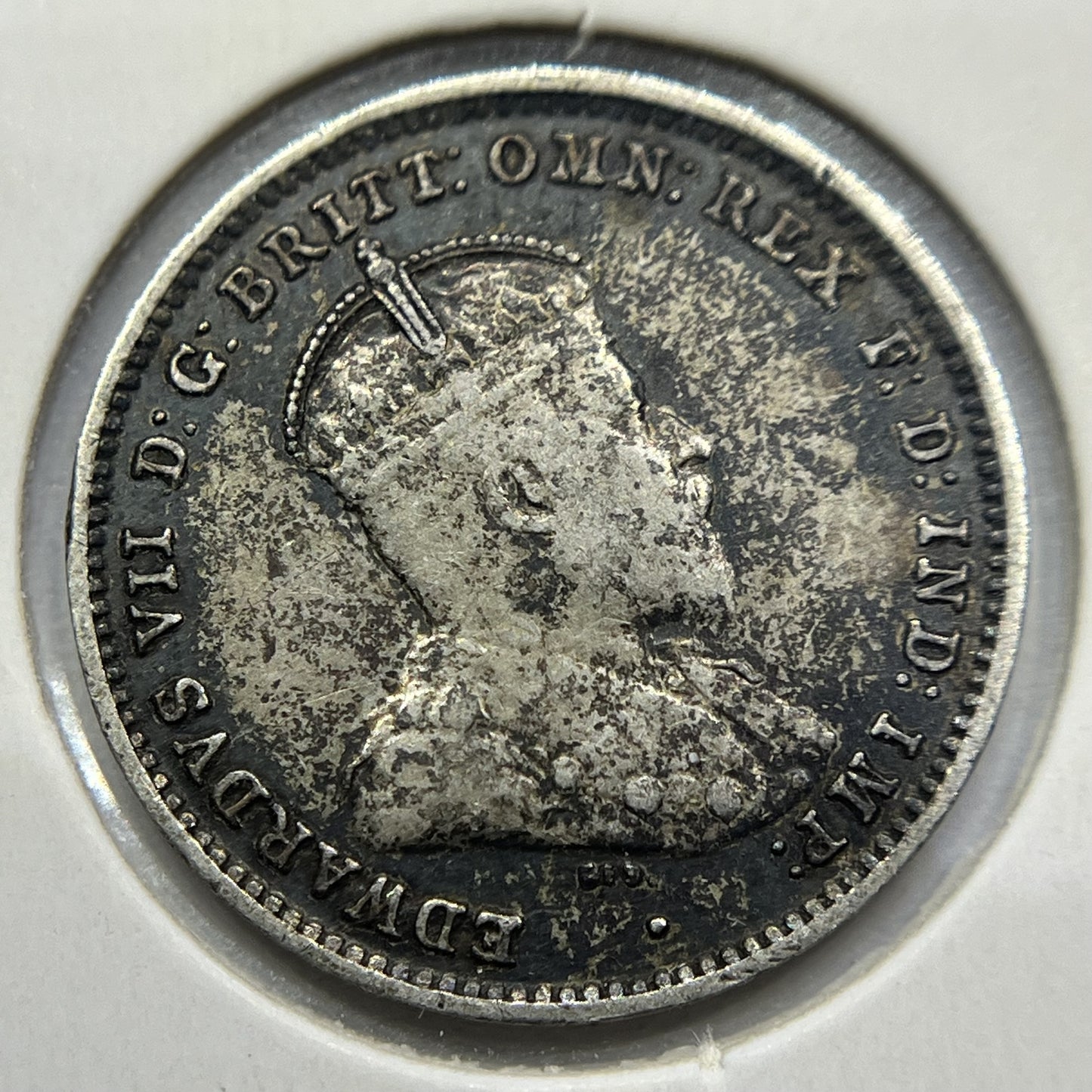1910 Threepence Coin - Very Fine - Edward VII Silver Predecimal