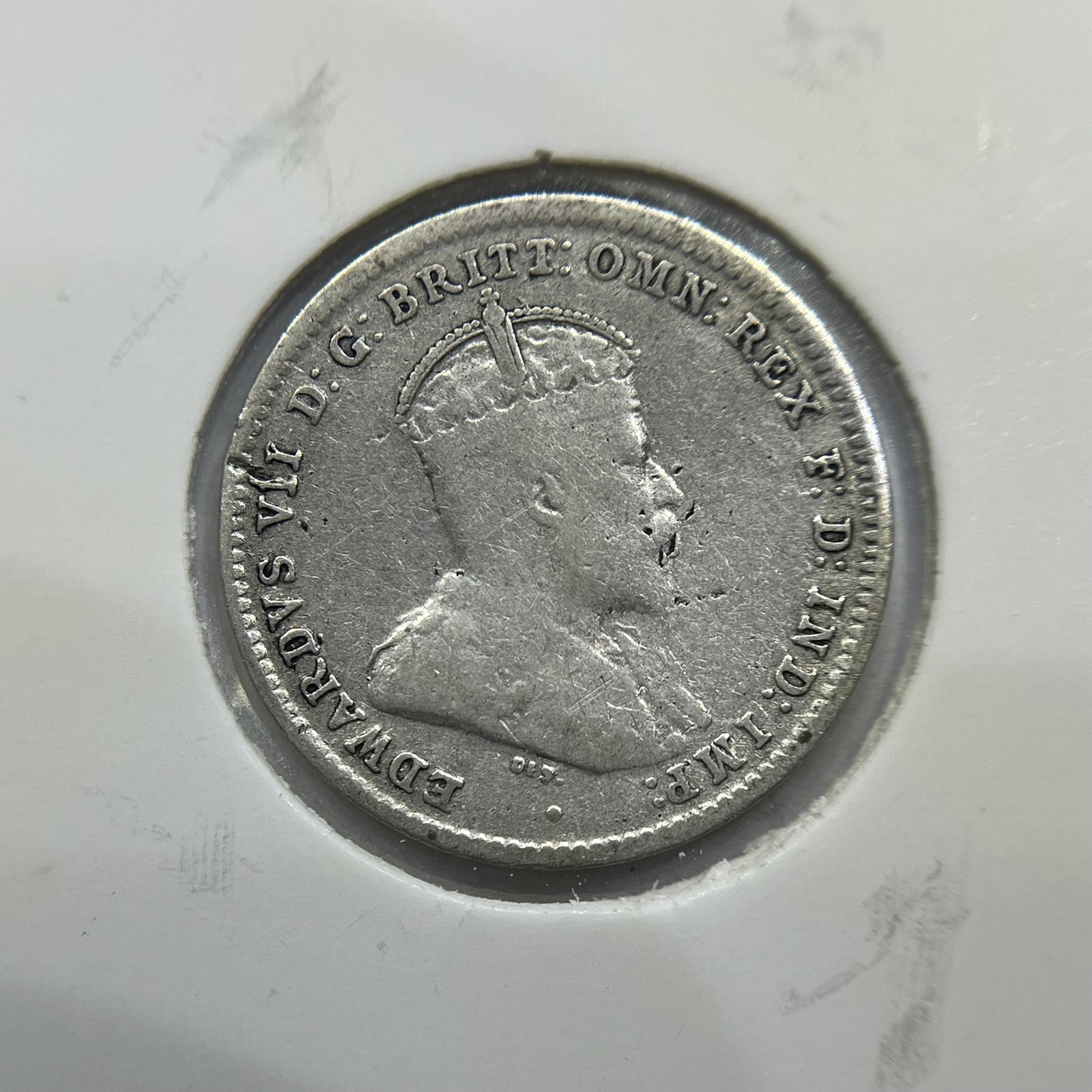 1910 Threepence Coin - Fine - Silver Predecimal Edward VII