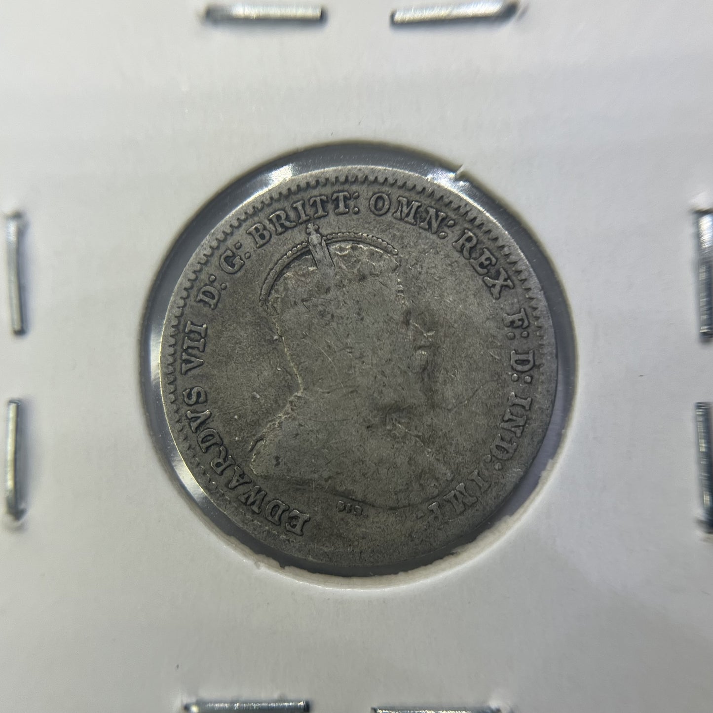 1910 Threepence Coin - Very Fine - Edward VII Silver Predecimal First Year