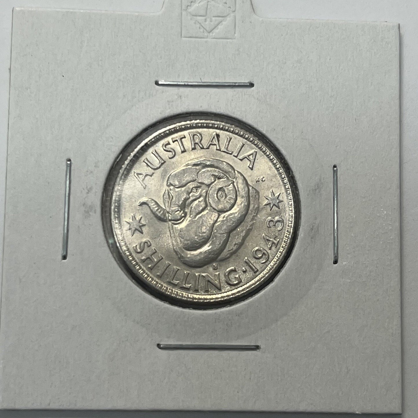 1943 s Shilling Coin - Choice Uncirculated ChUNC - Silver Predecimal George VI