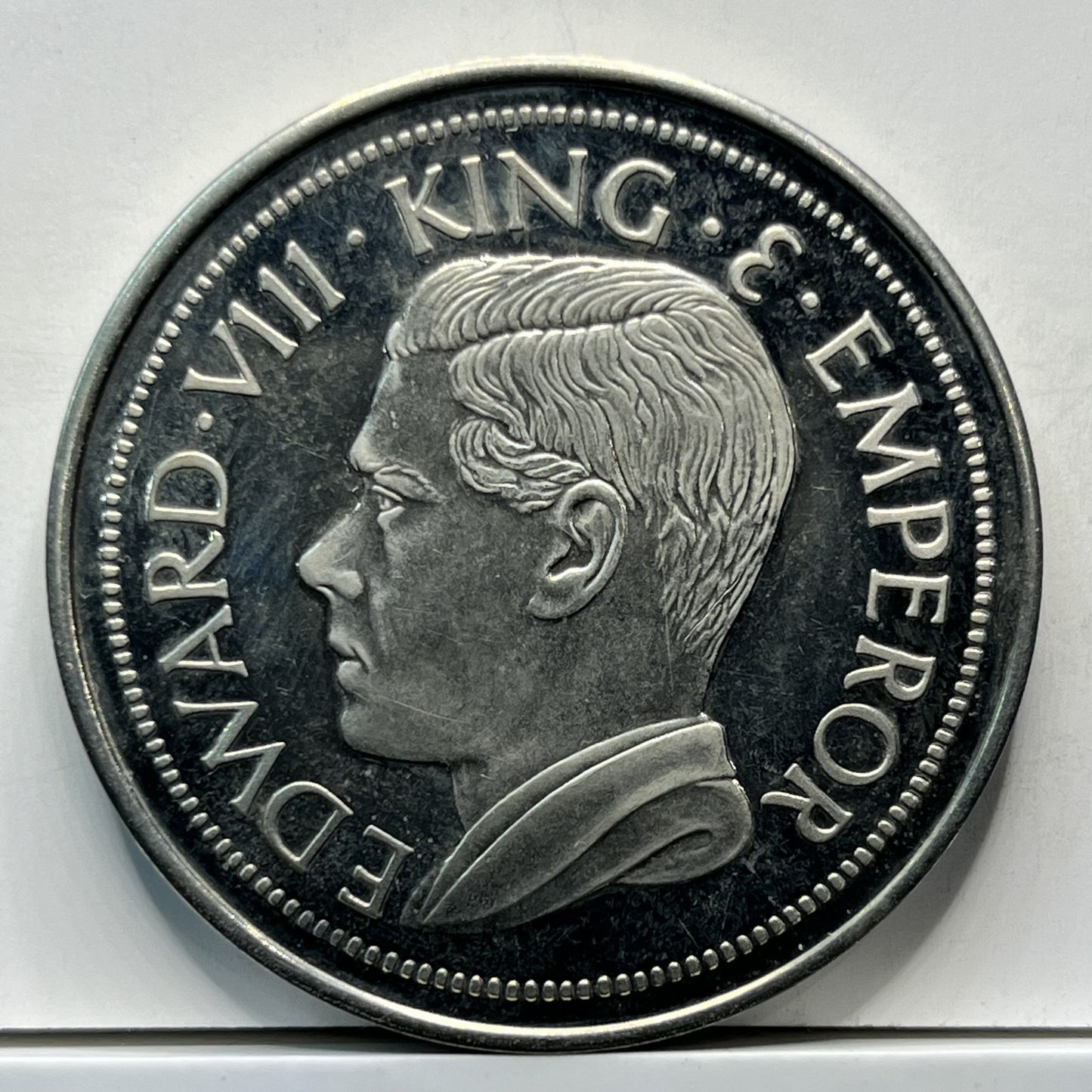 Edward VII New Zealand 1936 Milled Edge Proof Pattern Crown