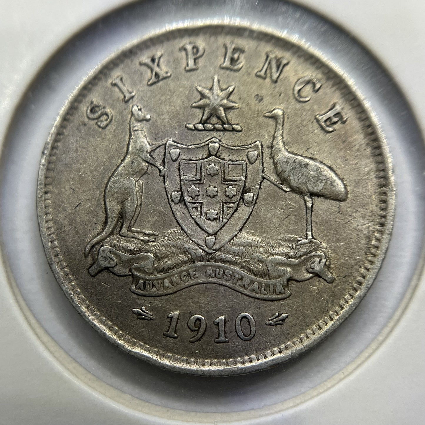 1910 Sixpence Coin - good Very Fine - Edward VII Silver Predecimal