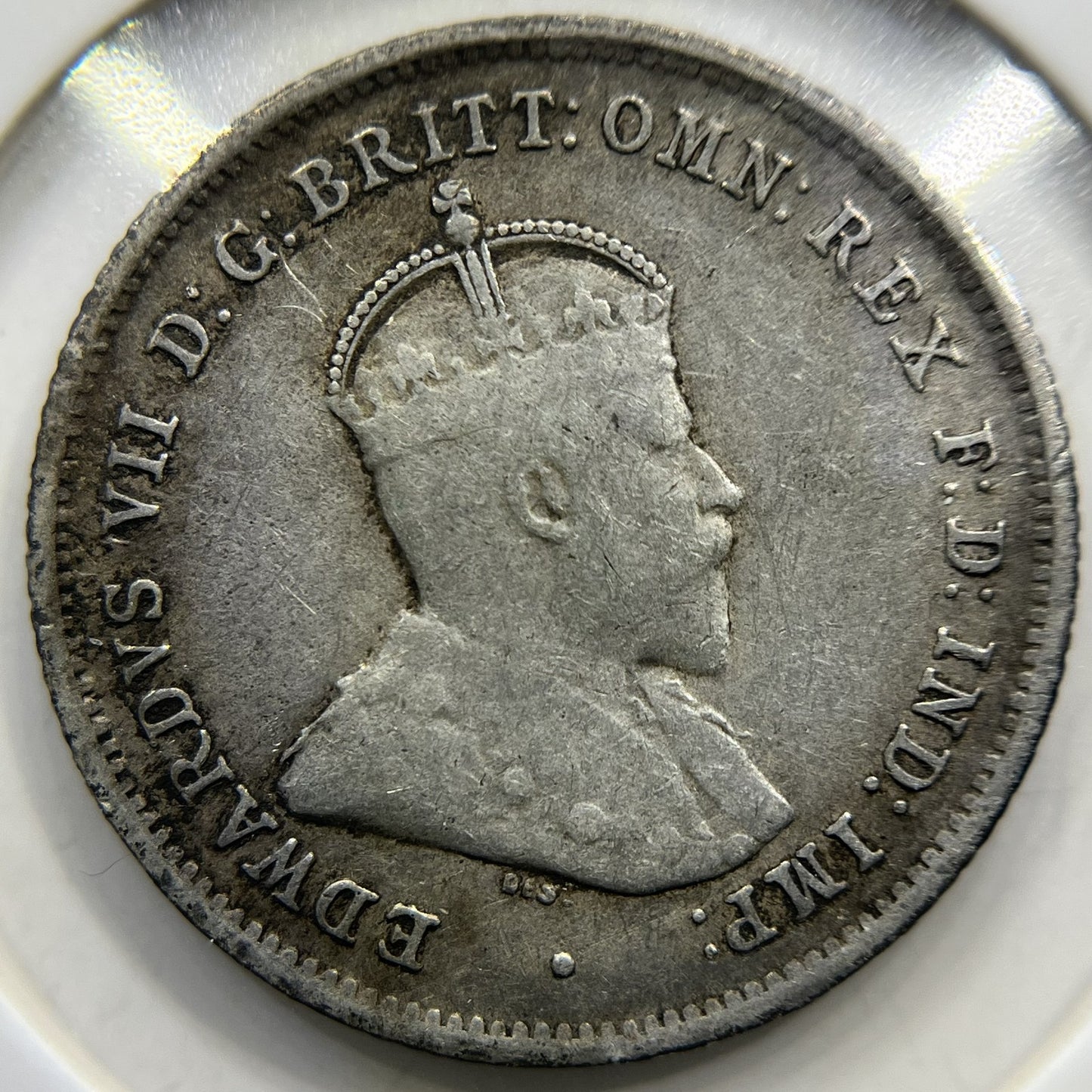 1910 Sixpence Coin - almost Very Fine - Silver Edward VII