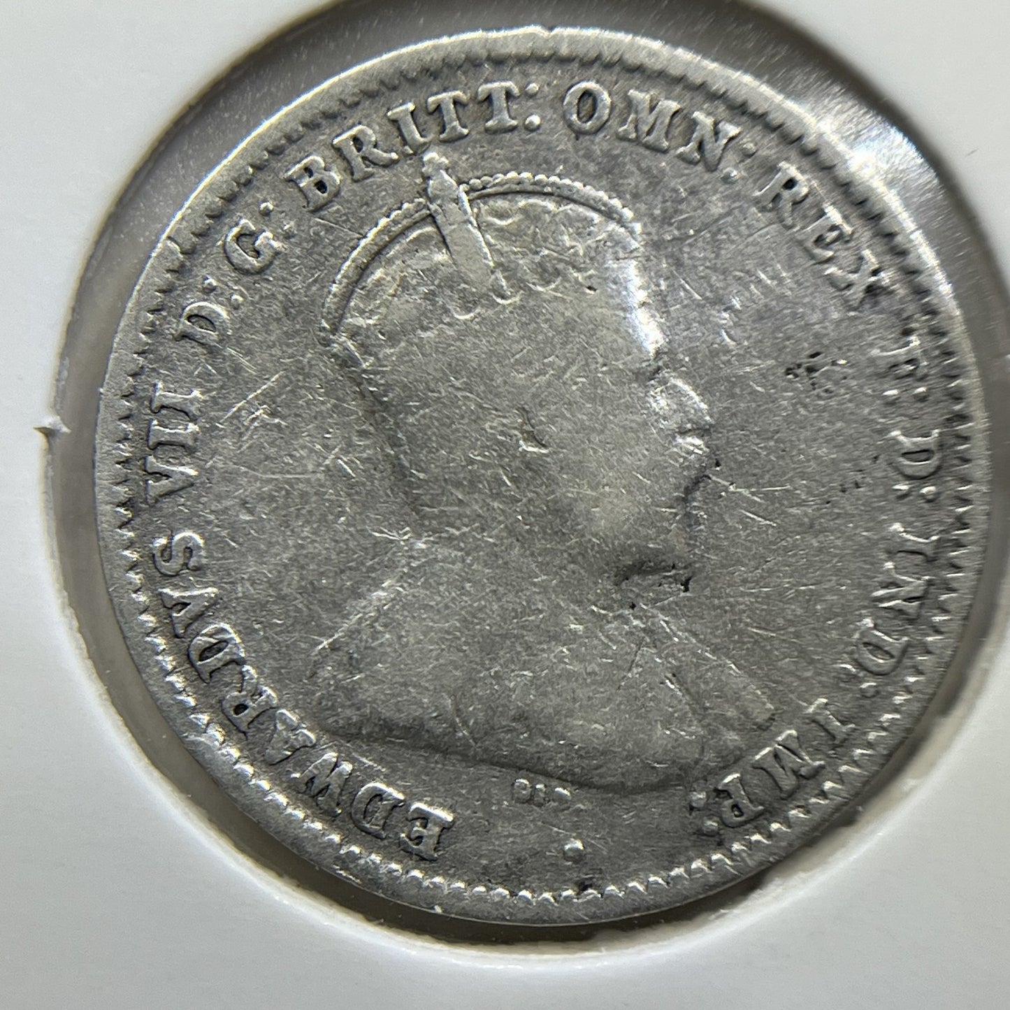 1910 Threepence Coin - Very Fine - Silver Predecimal Edward VII