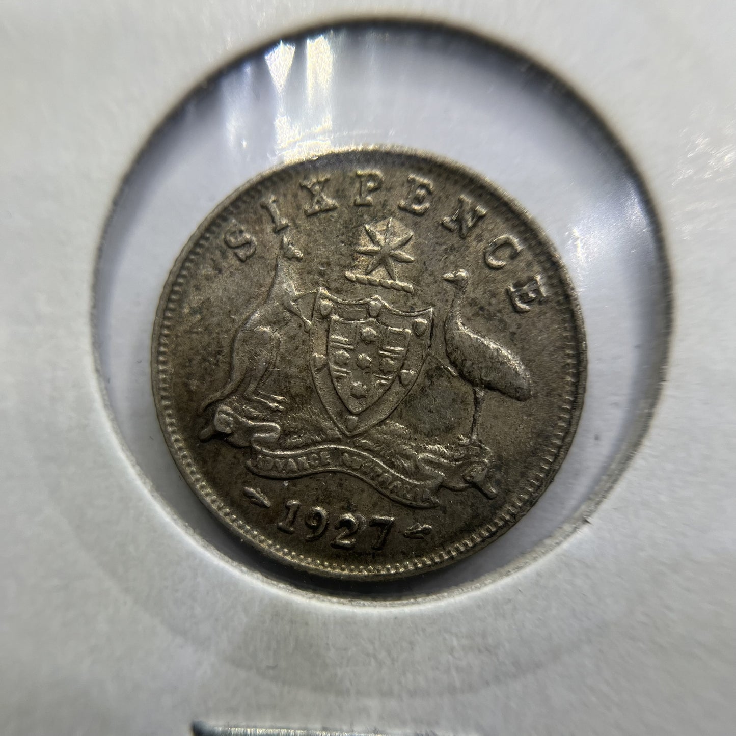 1927 Sixpence Coin - Extremely Fine - George V Silver Predecimal