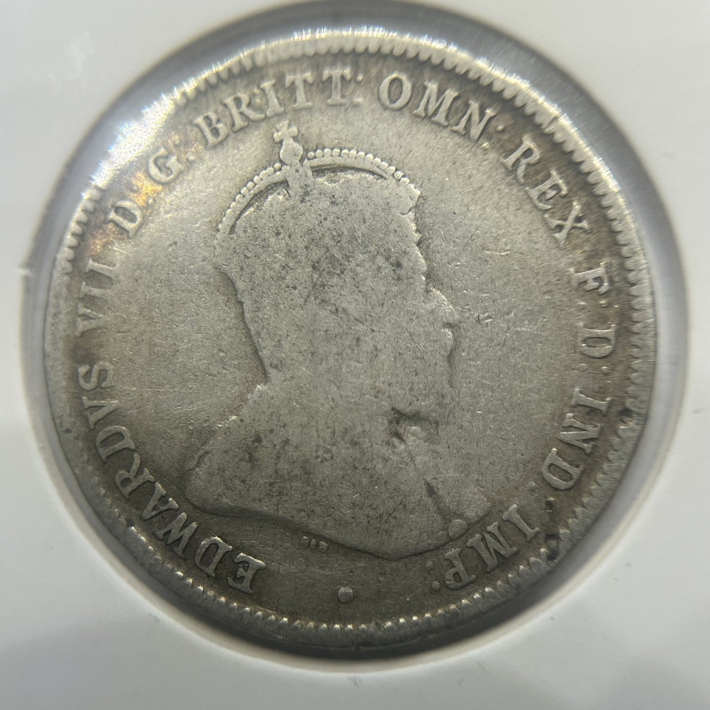 1910 Shilling Coin - Very Good - Edward VII Silver Predecimal First Year Issue
