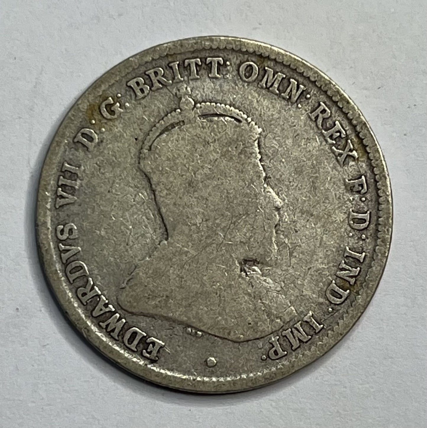 1910 One Shilling Coin - Average Circulated - Edward VII Silver Predecimal