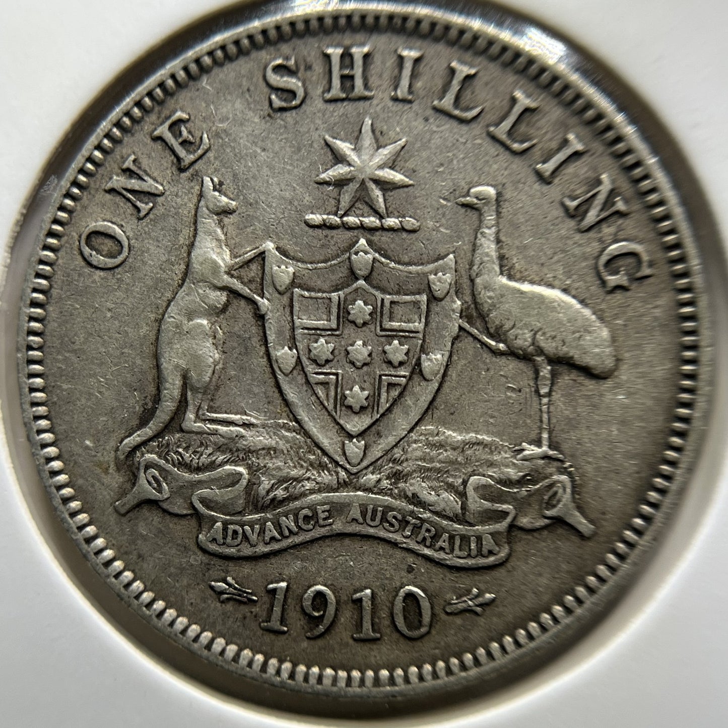 1910 Shilling Coin - good Very Fine - Silver Edward VII