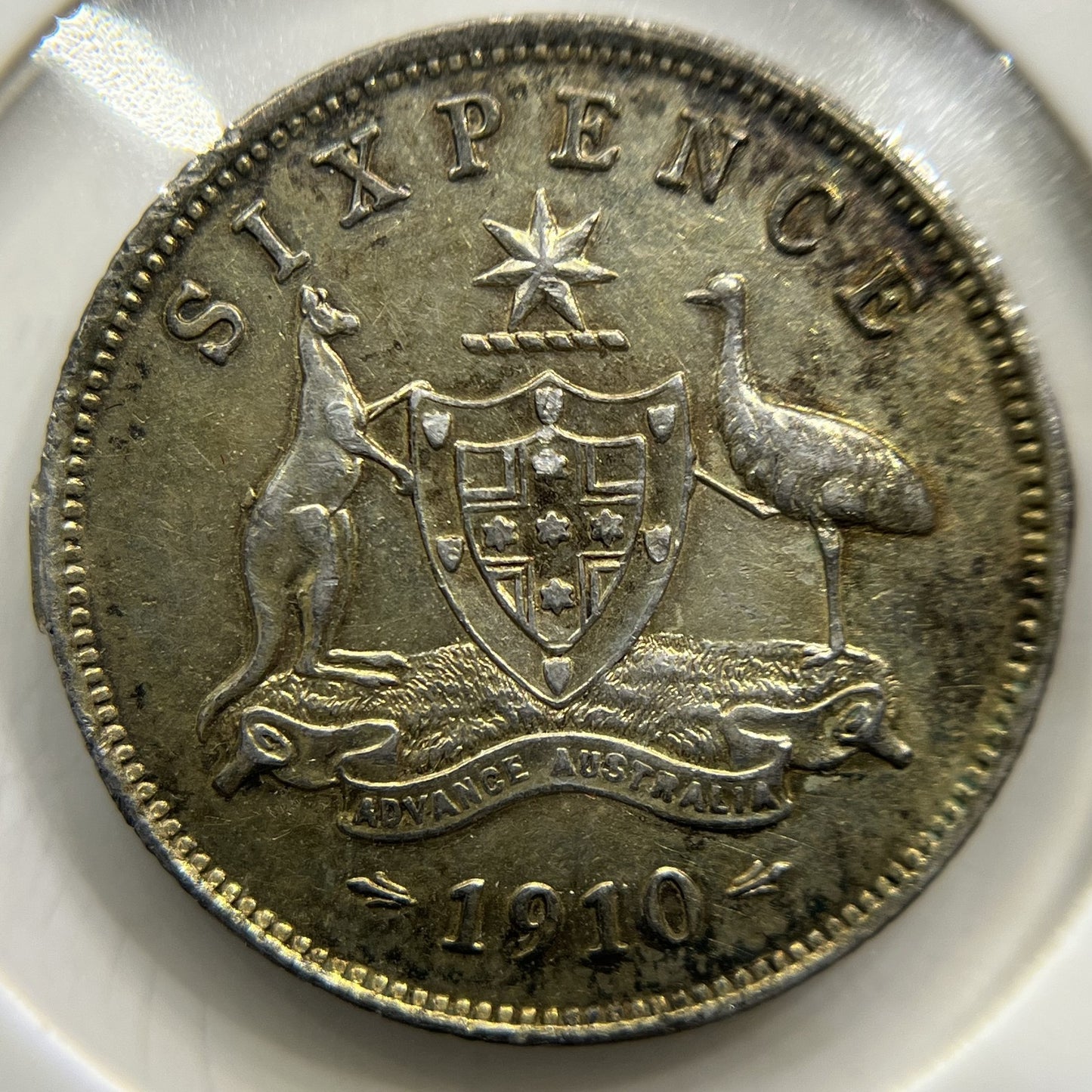1910 Sixpence Coin - good Very Fine - Silver Edward VII