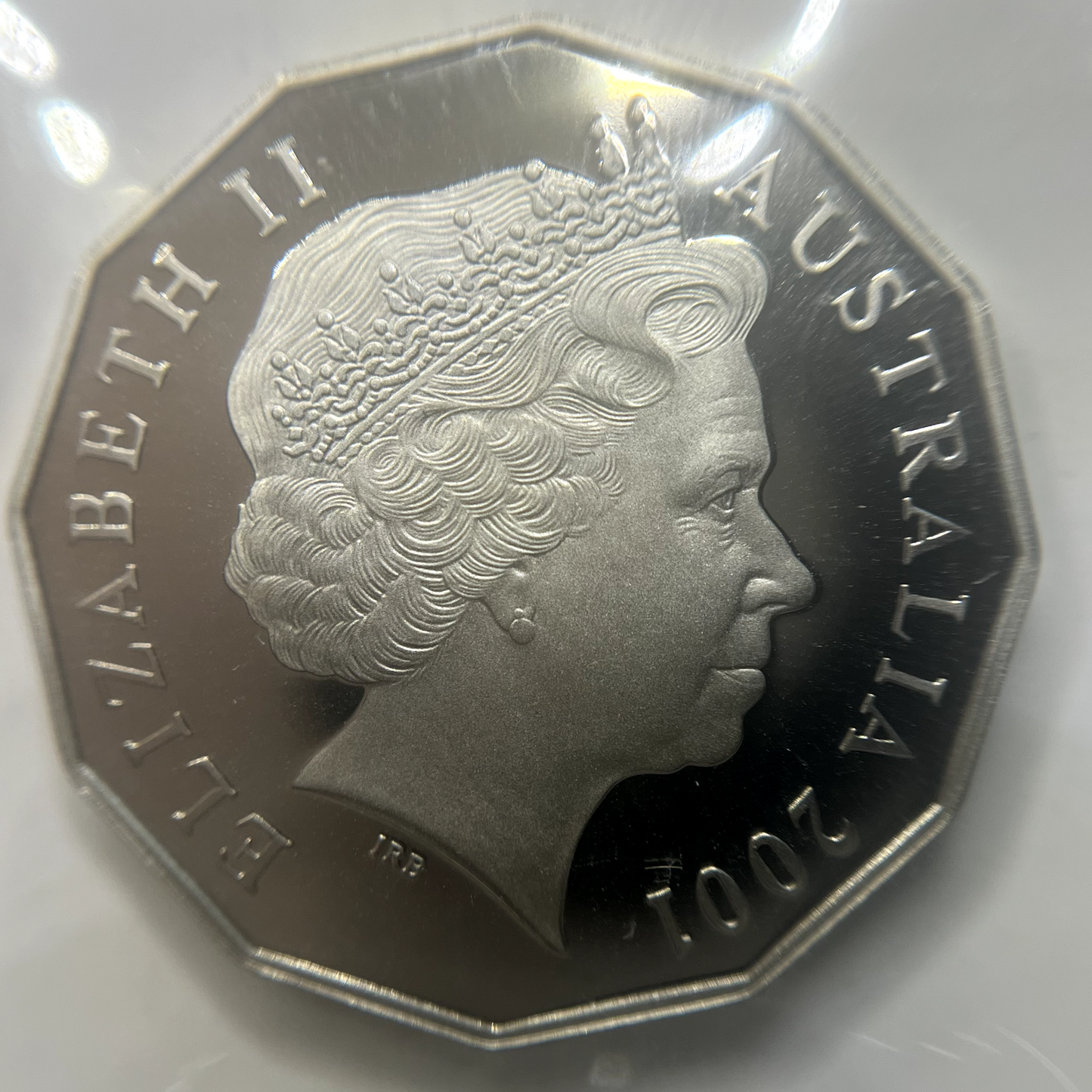 2001 Fifty 50 Cent Coin - Ex Proof Set Coloured- Elizabeth II Australia