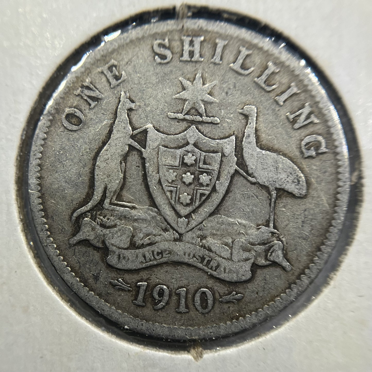 1910 Shilling Coin - Very Good - Edward VII Silver Predecimal First Year