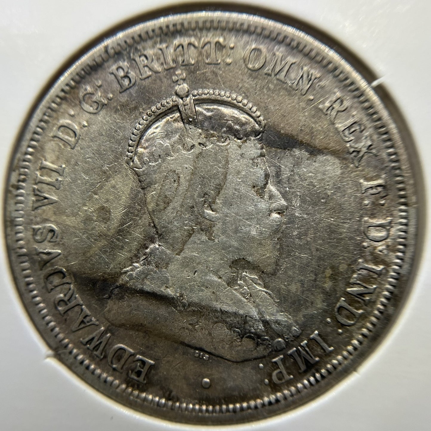 1910 Florin Coin - good Very Fine - Edward VII Silver Predecimal First Year