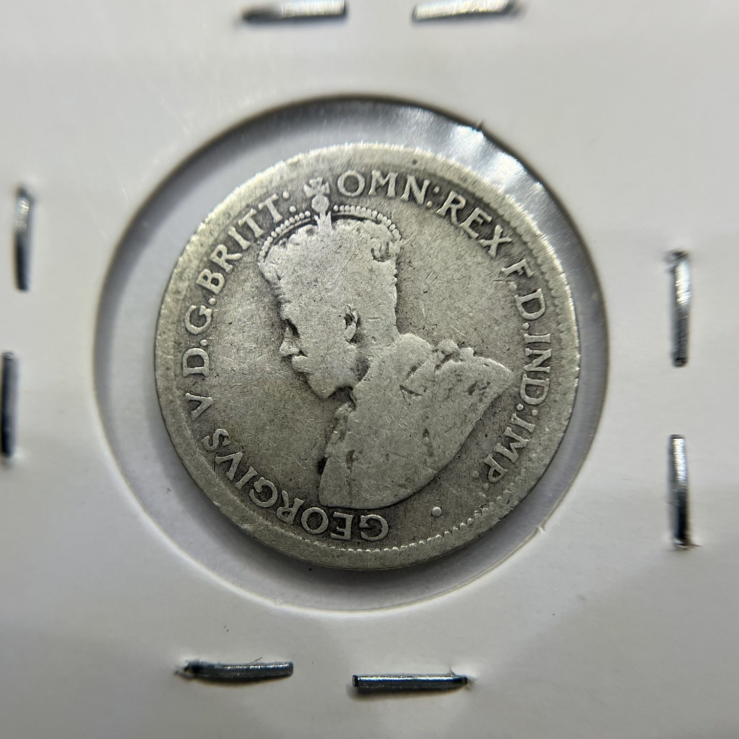 1923 Sixpence Coin - Fine - George V Silver Predecimal Australian