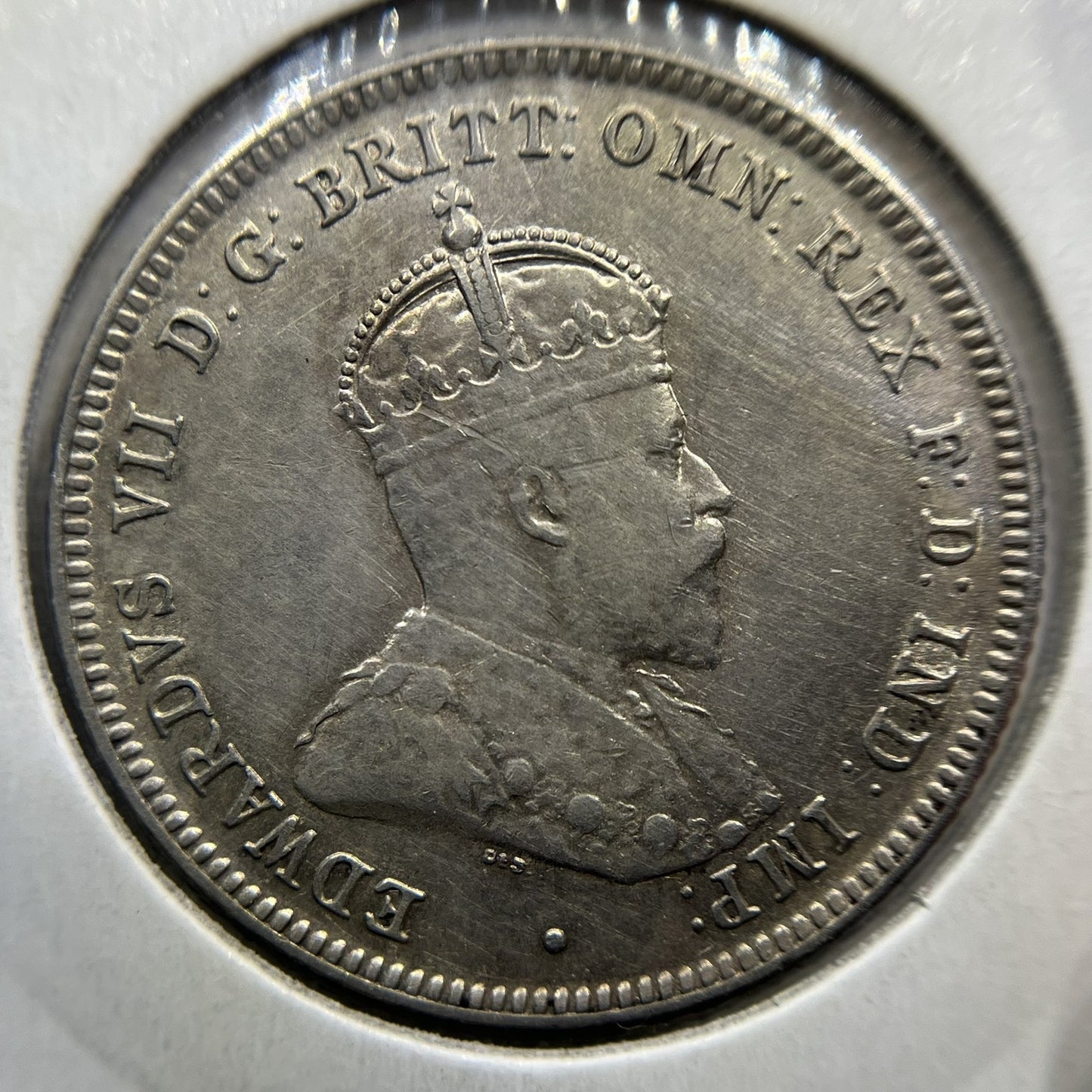 1910 Shilling Coin - good Extremely Fine aUNC - Edward VII Silver Predecimal