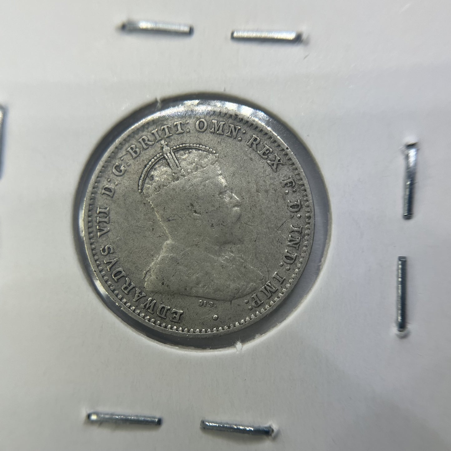 1910 Threepence Coin - Very Fine - Edward VII Silver Predecimal First Year