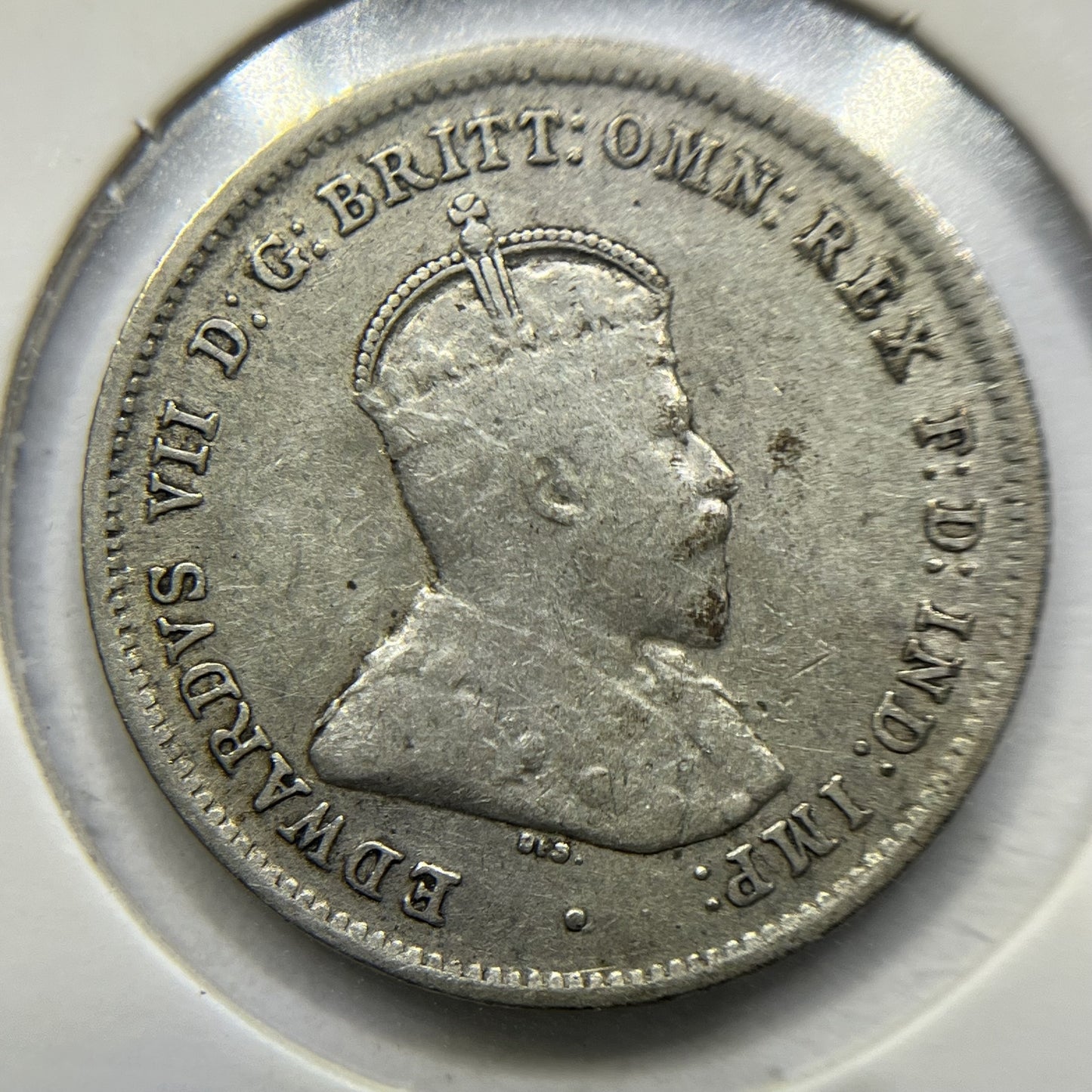 1910 Sixpence Coin - good Very Fine - Silver Predecimal Edward VII