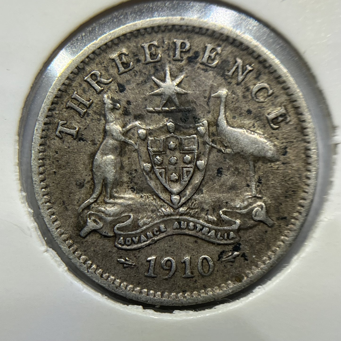 1910 Threepence Coin - Very Fine - Silver Predecimal Edward VII