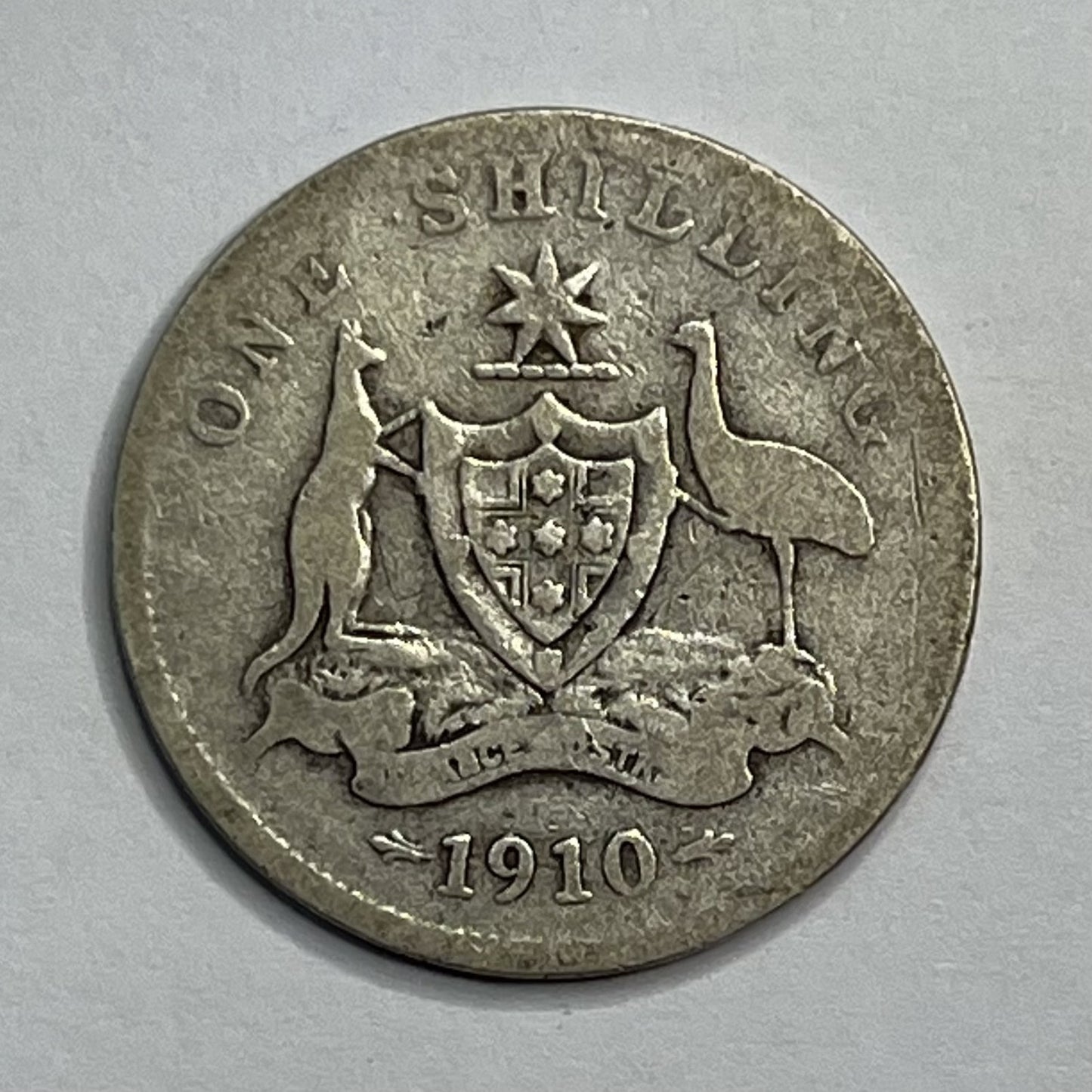 1910 One Shilling Coin - Average Circulated - Edward VII Silver Predecimal