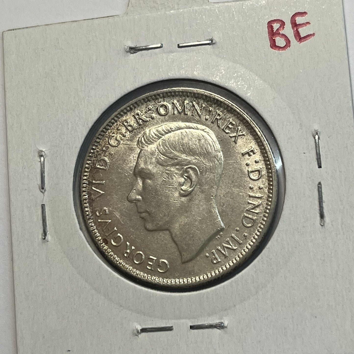 1943 s Florin Coin - almost Uncirculated - George VI Silver Predecimal