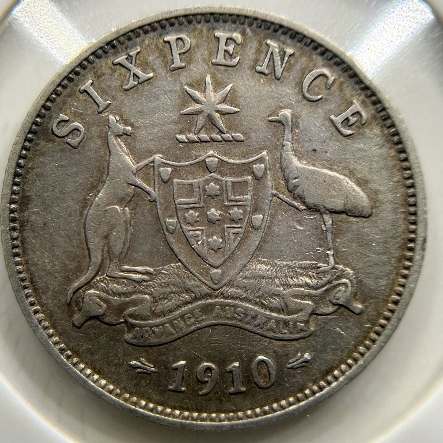 1910 Sixpence Coin - Very Fine - Silver Edward VII