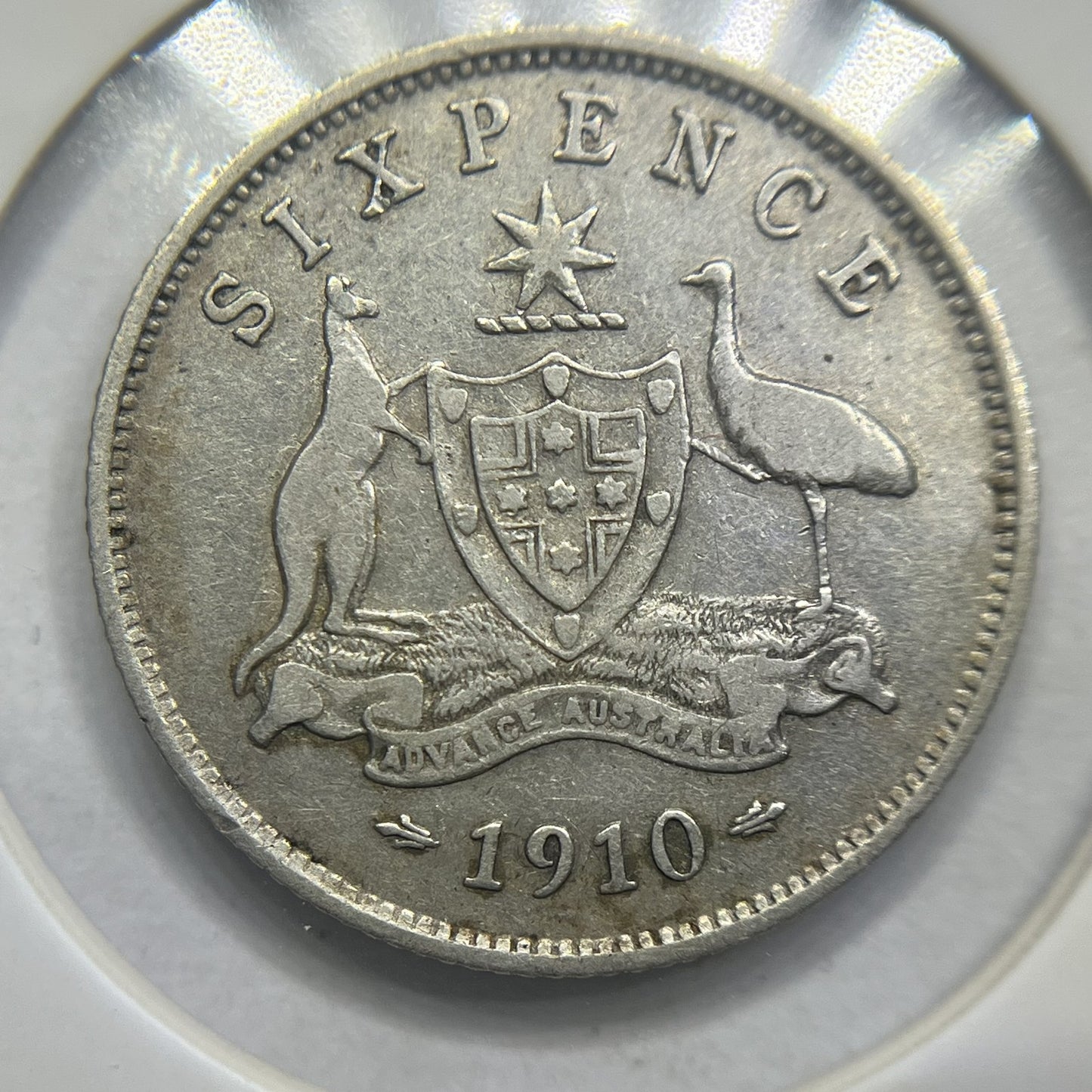 1910 Sixpence Coin - Very Fine - Silver Predecimal Edward VII
