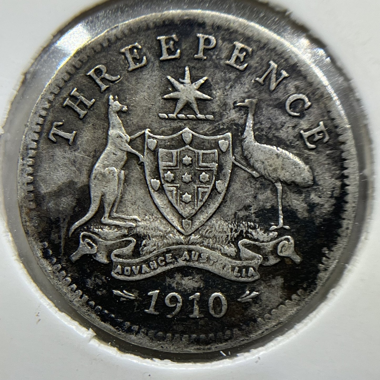 1910 Threepence Coin - Very Fine - Silver Predecimal Edward VII