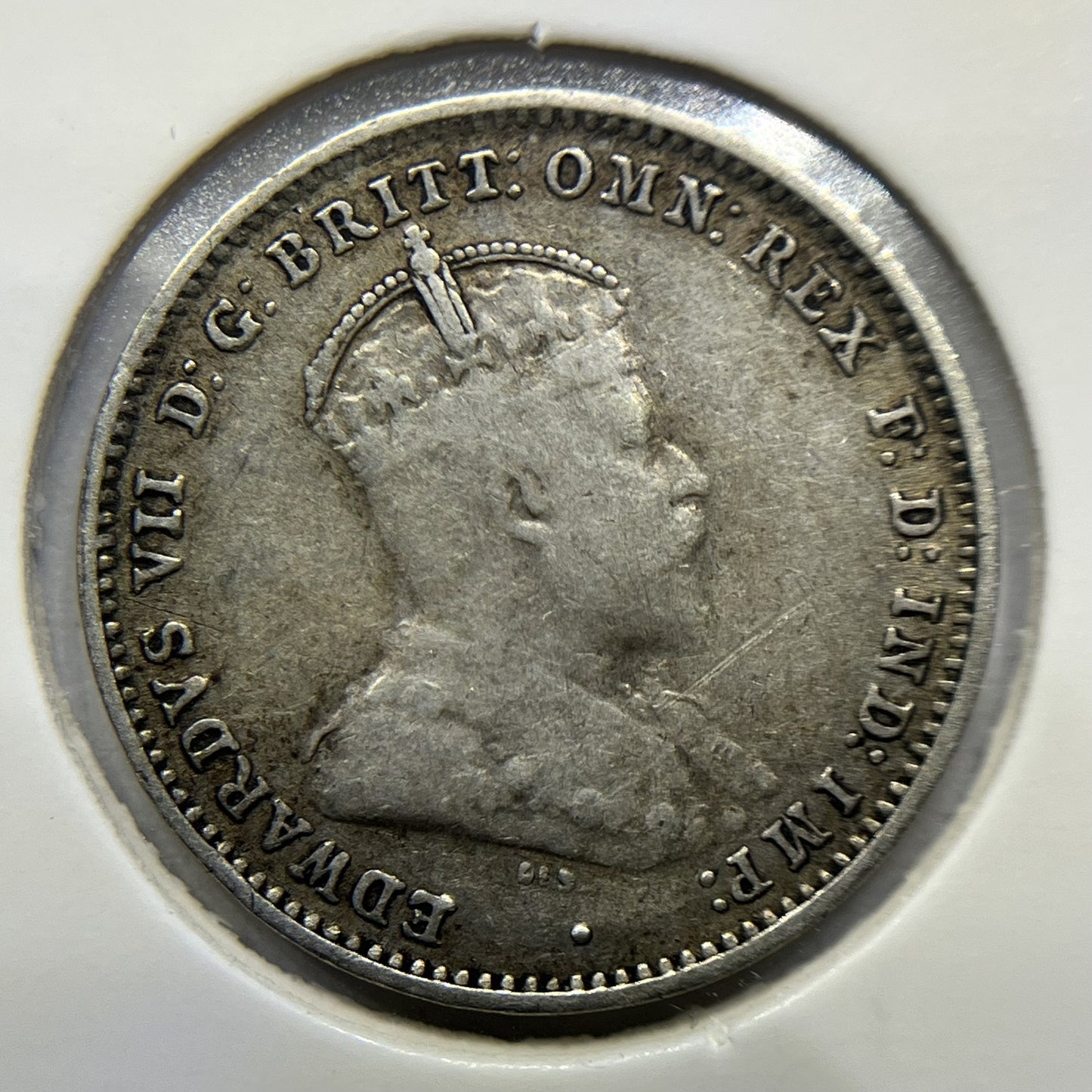 1910 Threepence Coin - Very Fine - Silver Predecimal Edward VII