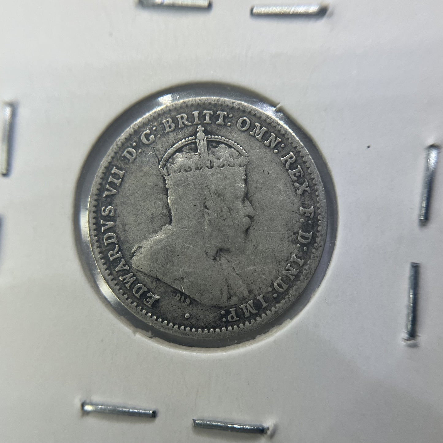 1910 Threepence Coin - Fine - Edward VII Silver Predecimal First Year