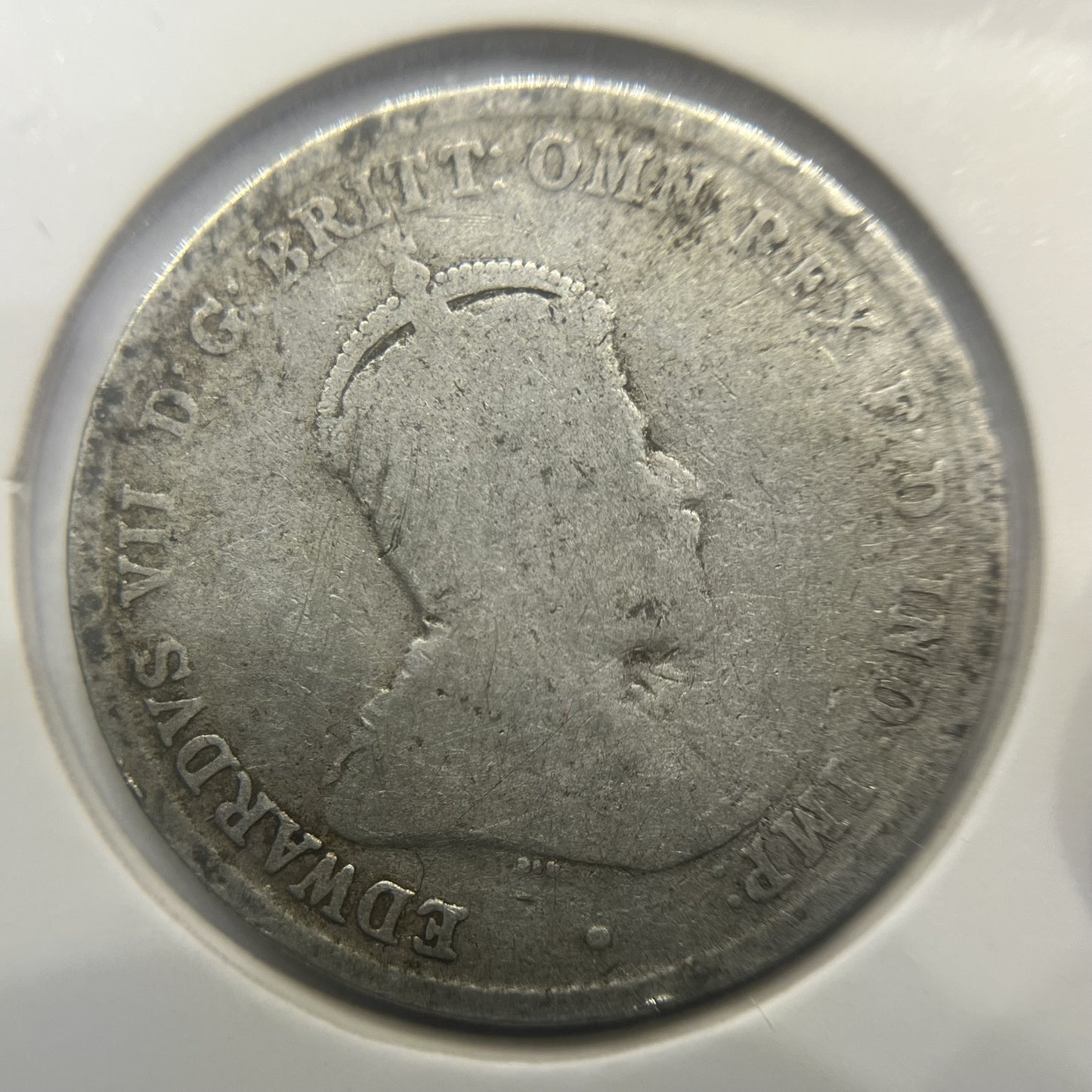 1910 Shilling Coin - Very Good - Edward VII Silver Predecimal First Year Issue