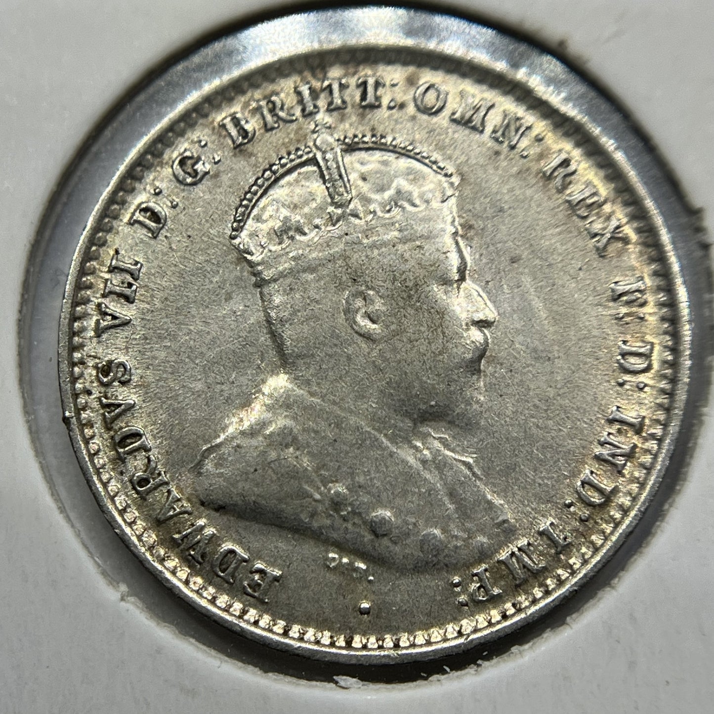 1910 Threepence Coin - Extremely Fine - Silver Predecimal Edward II