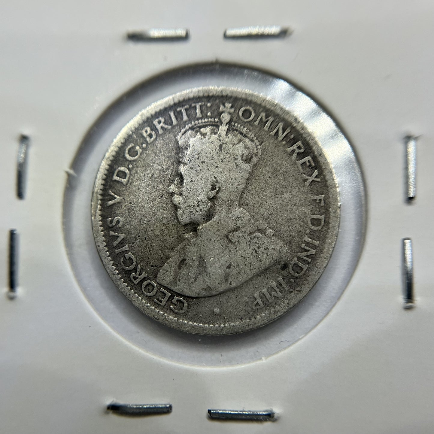 1924 Sixpence Coin - Very Good - George V Silver Predecimal Australian