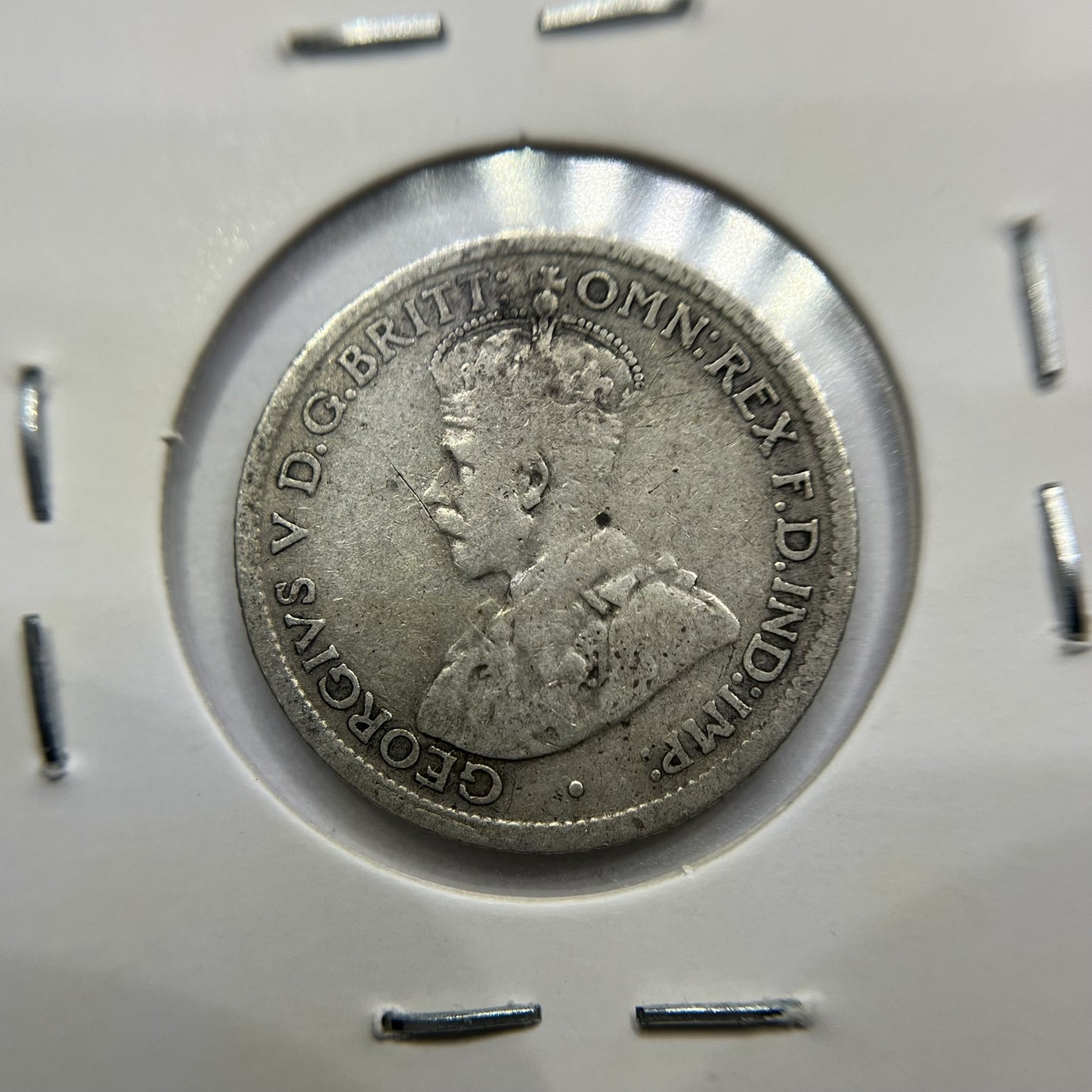 1923 Sixpence Coin - Fine - George V Silver Predecimal Australian