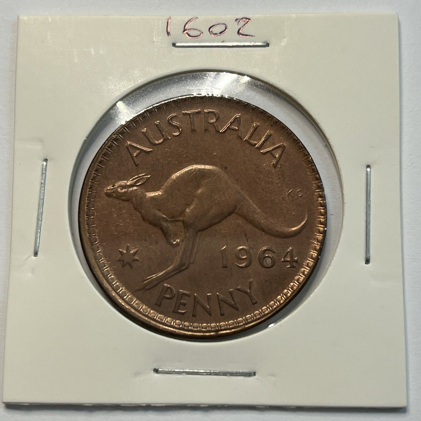 1964 Penny Coin - Struck Out of Collar Misstrike Error Lip - Scarce Predecimal